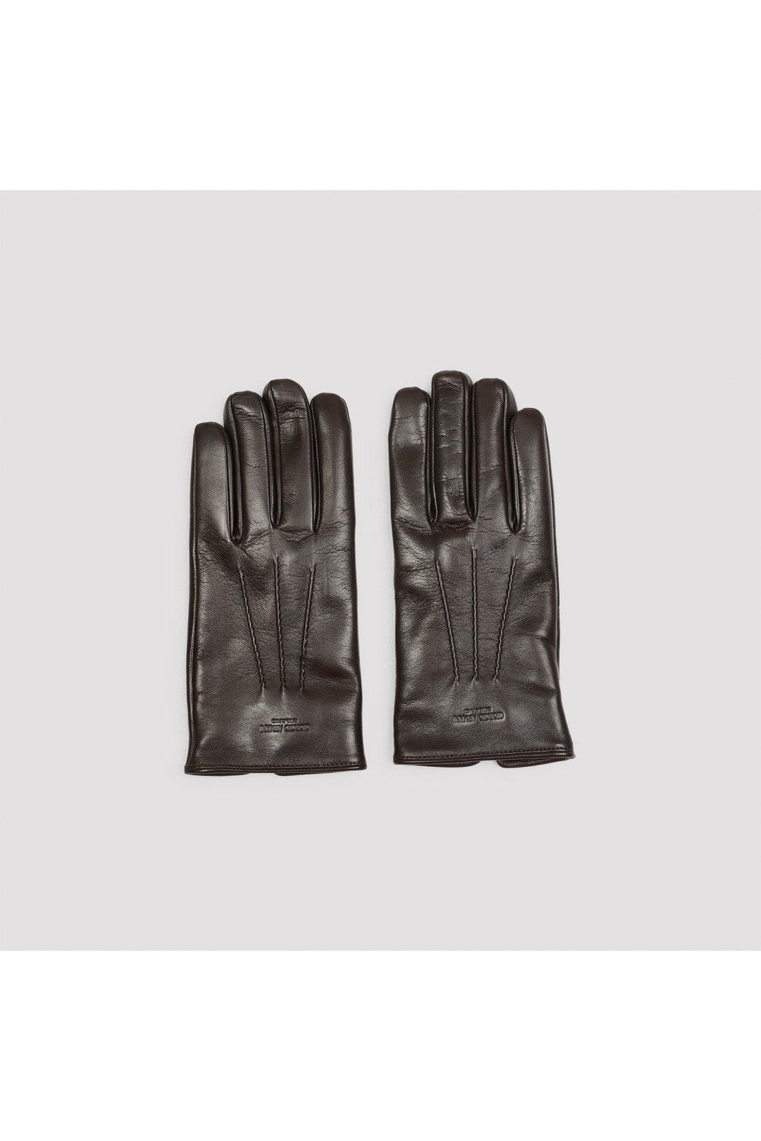 Giorgio Armani-OUTLET-SALE-Gloves BRAUN-ARCHIVIST