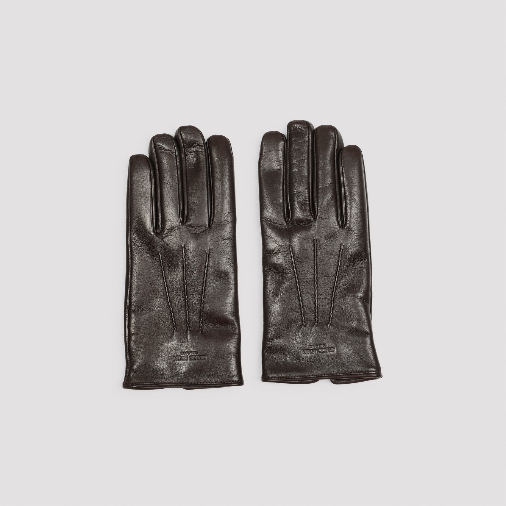 GIORGIO ARMANI-OUTLET-SALE-Gloves BRAUN-ARCHIVIST