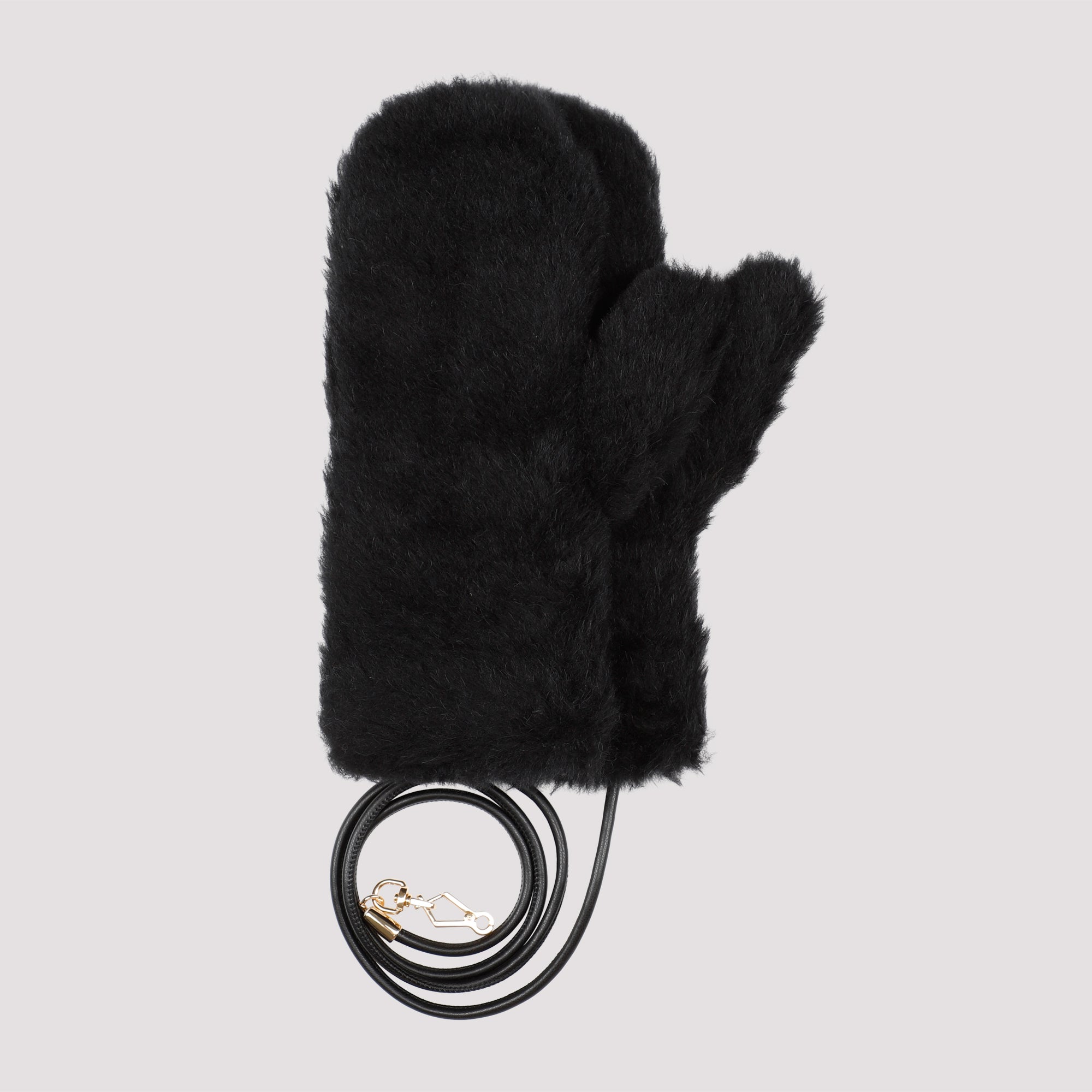 MAX MARA-OUTLET-SALE-Gloves SCHWARZ-ARCHIVIST