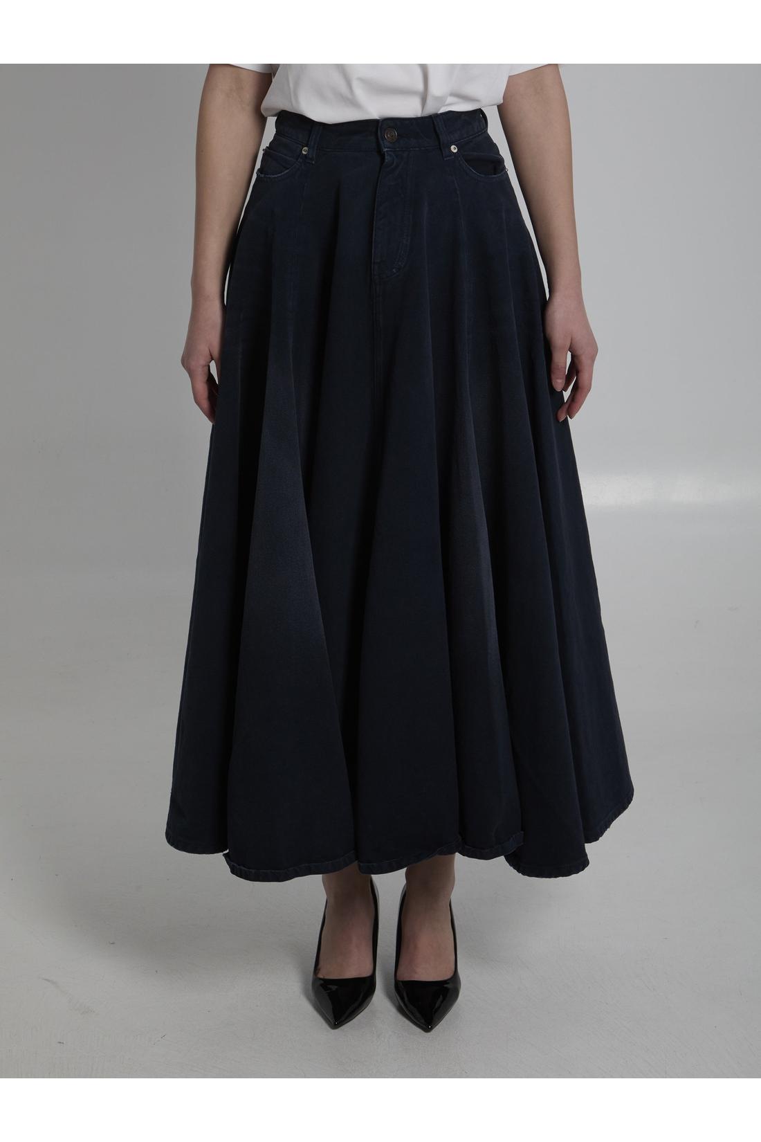 Balenciaga-OUTLET-SALE-Godet maxi skirt-ARCHIVIST