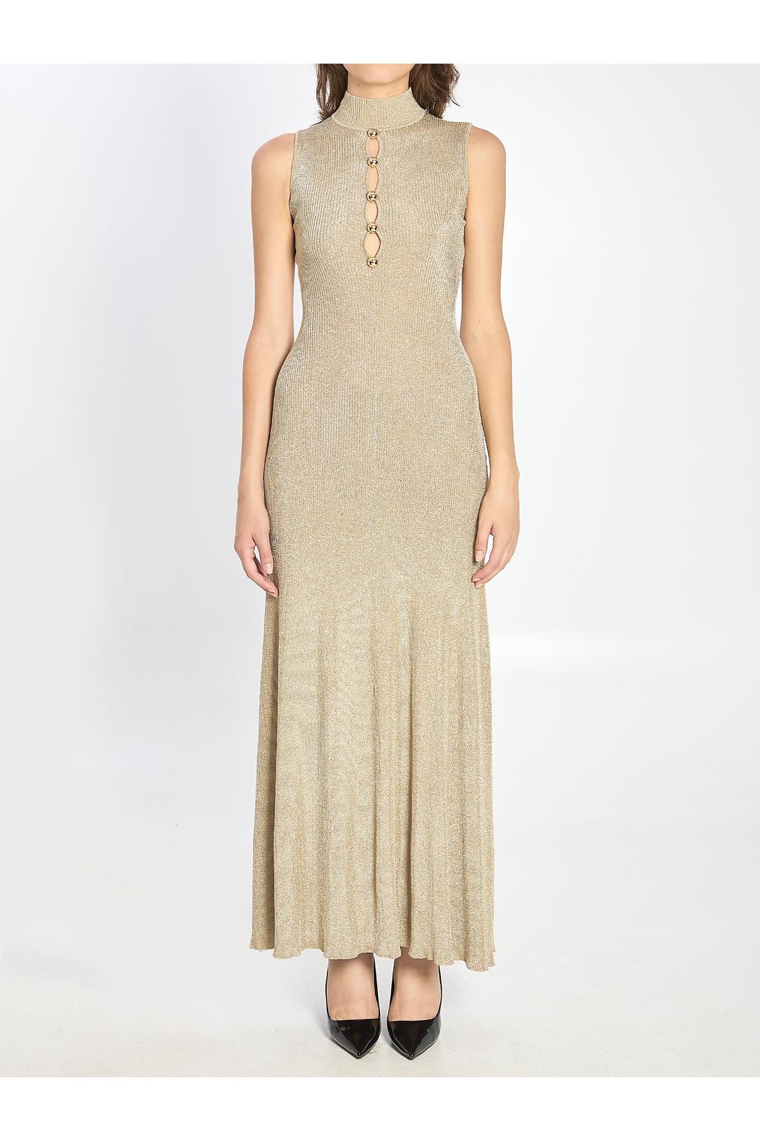 Self Portrait-OUTLET-SALE-Gold maxi dress-ARCHIVIST