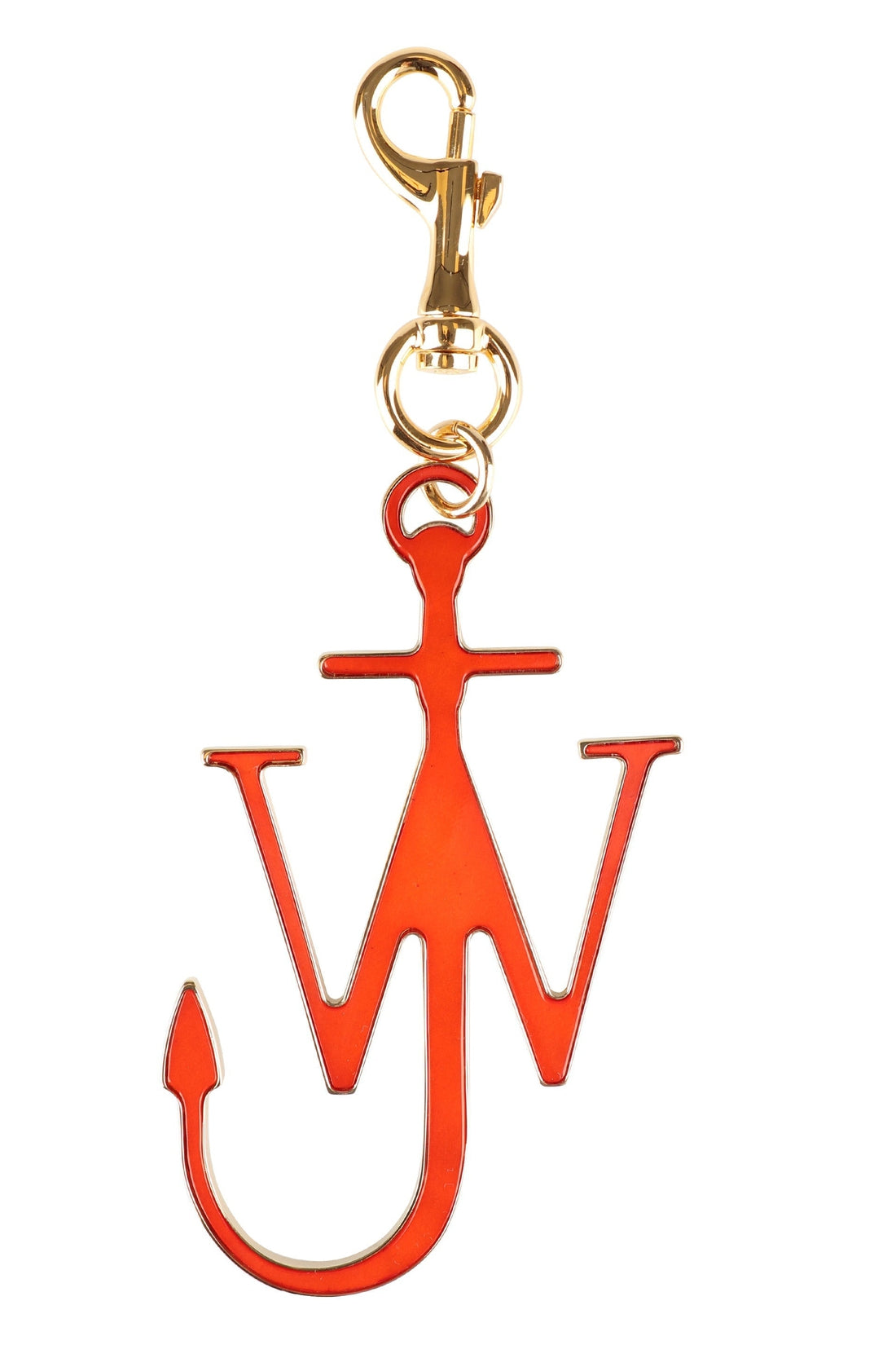 JW Anderson-OUTLET-SALE-Gold metal Anchor key ring-ARCHIVIST
