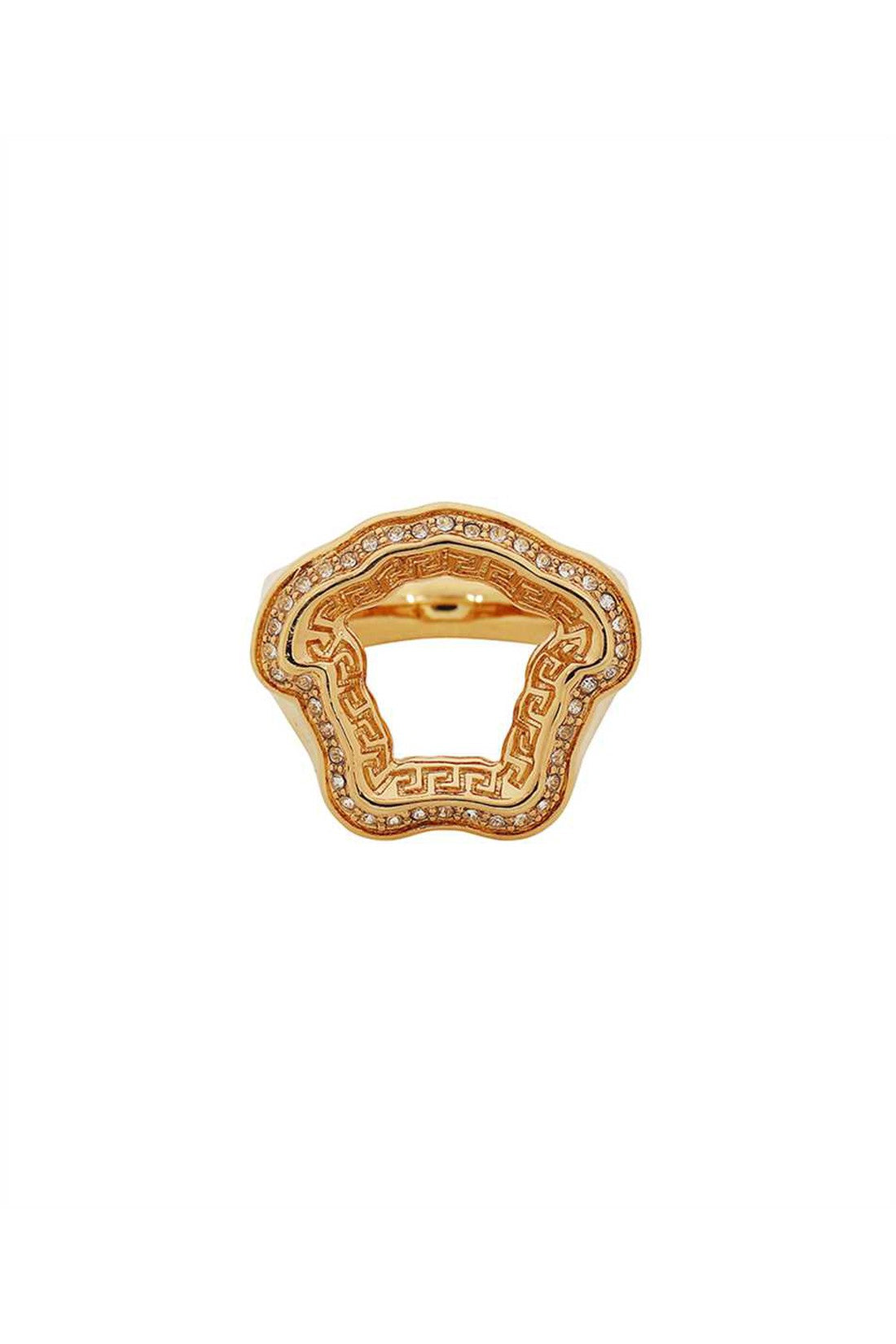 Versace-OUTLET-SALE-Gold plated metal ring-ARCHIVIST