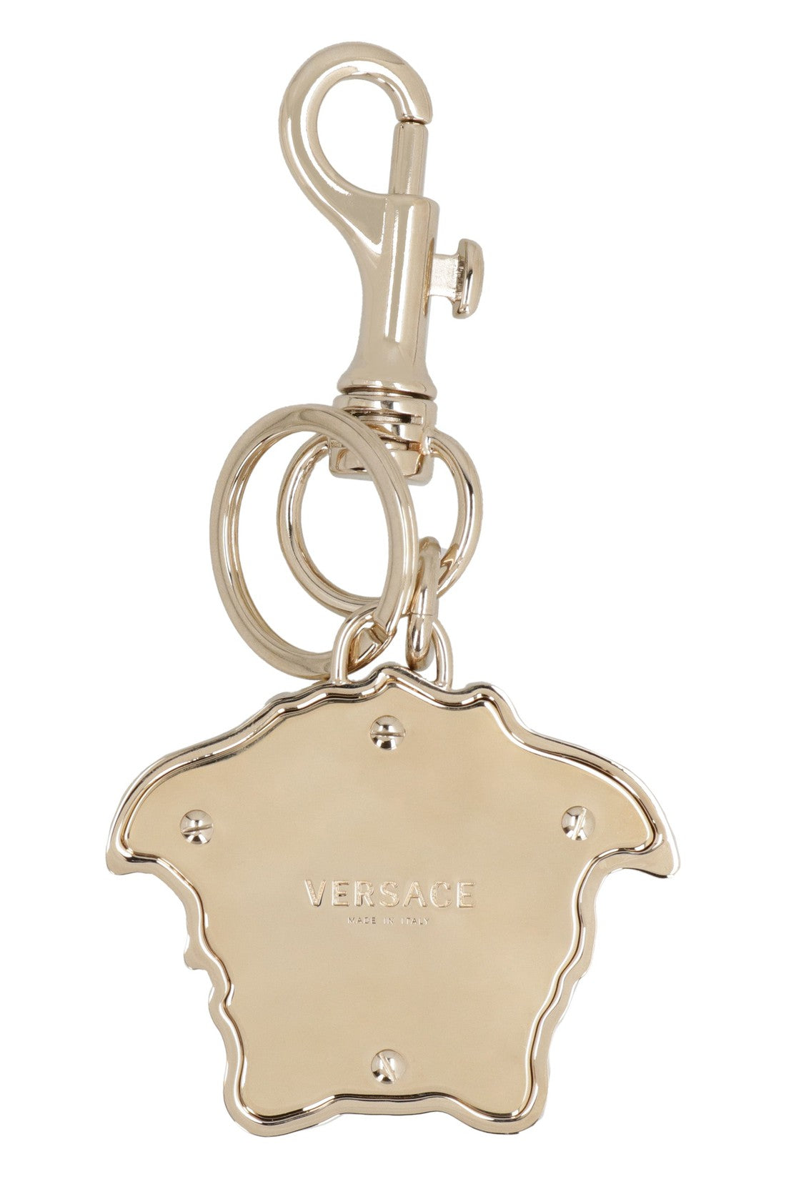 Versace-OUTLET-SALE-Gold-tone metal key-ring and lobster-clasp-ARCHIVIST