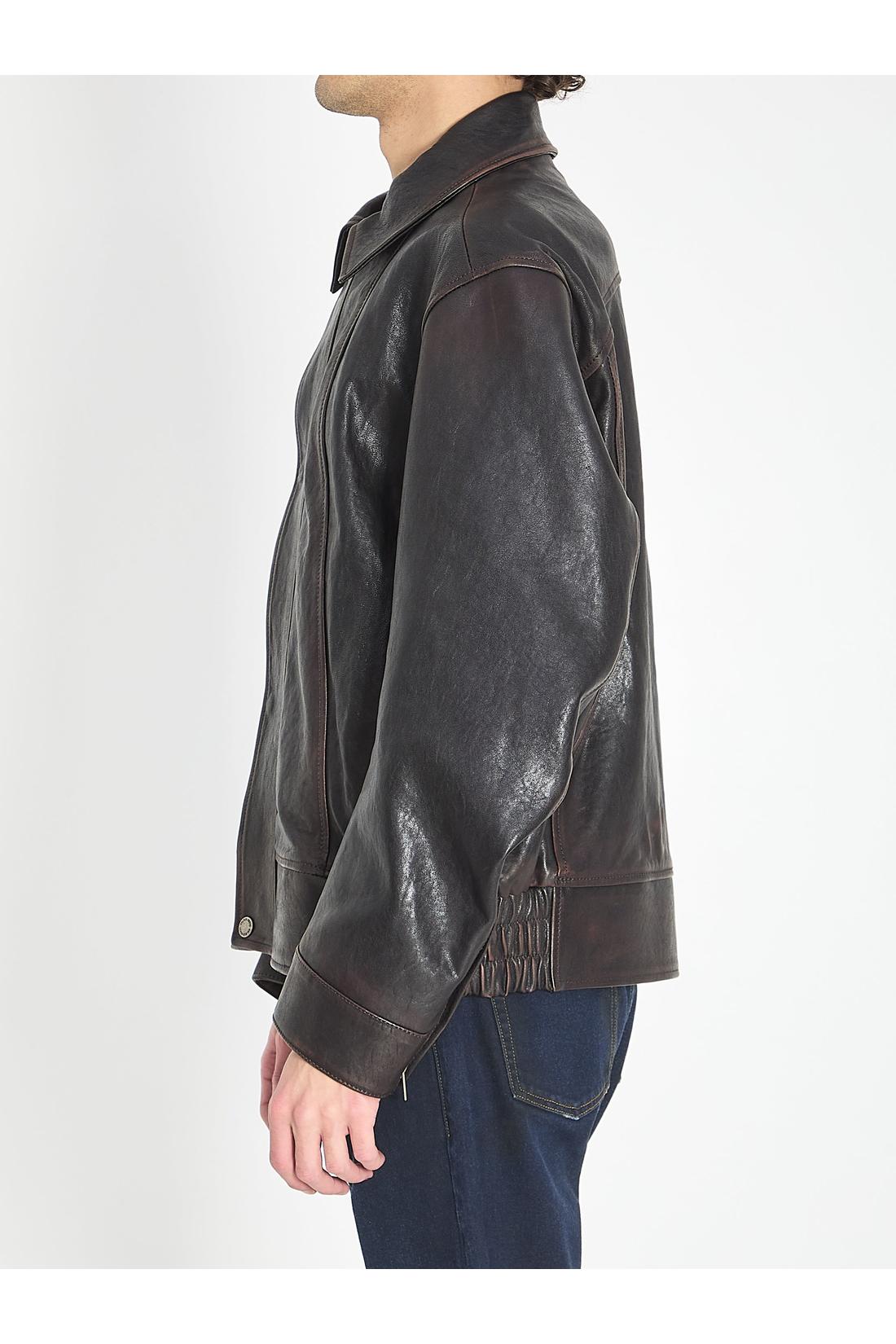 Nappa leather bomber jacket-Golden Goose-Sale