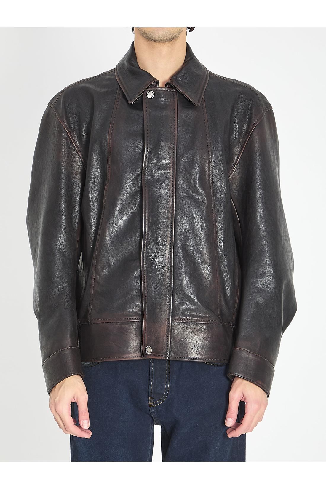 Nappa leather bomber jacket-Golden Goose-Sale