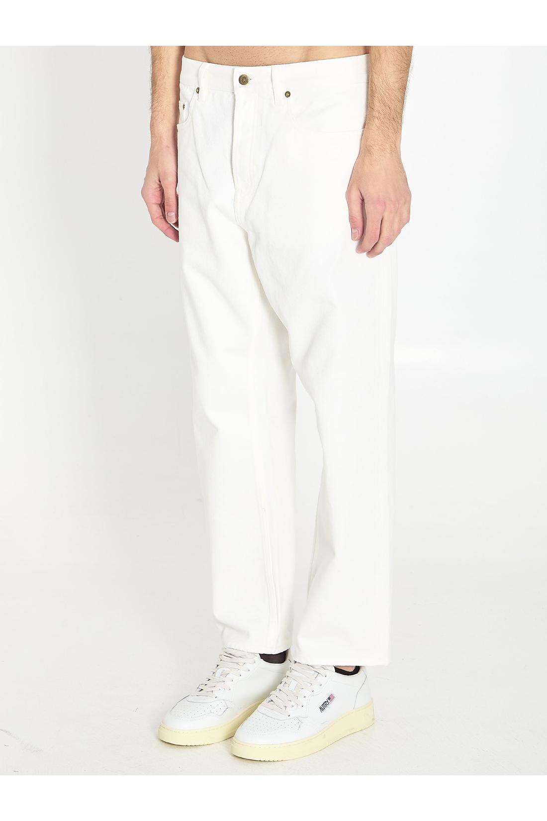White jeans in denim-Golden Goose-Sale