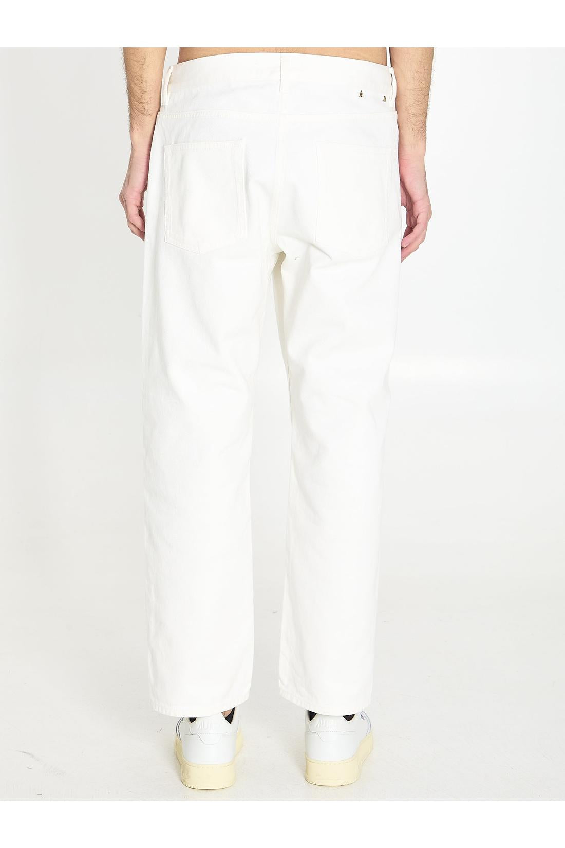 White jeans in denim-Golden Goose-Sale