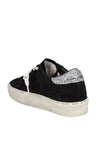 GOLDEN GOOSE-OUTLET-SALE-Golden goose hi star sneakers in black/silver suede-ARCHIVIST