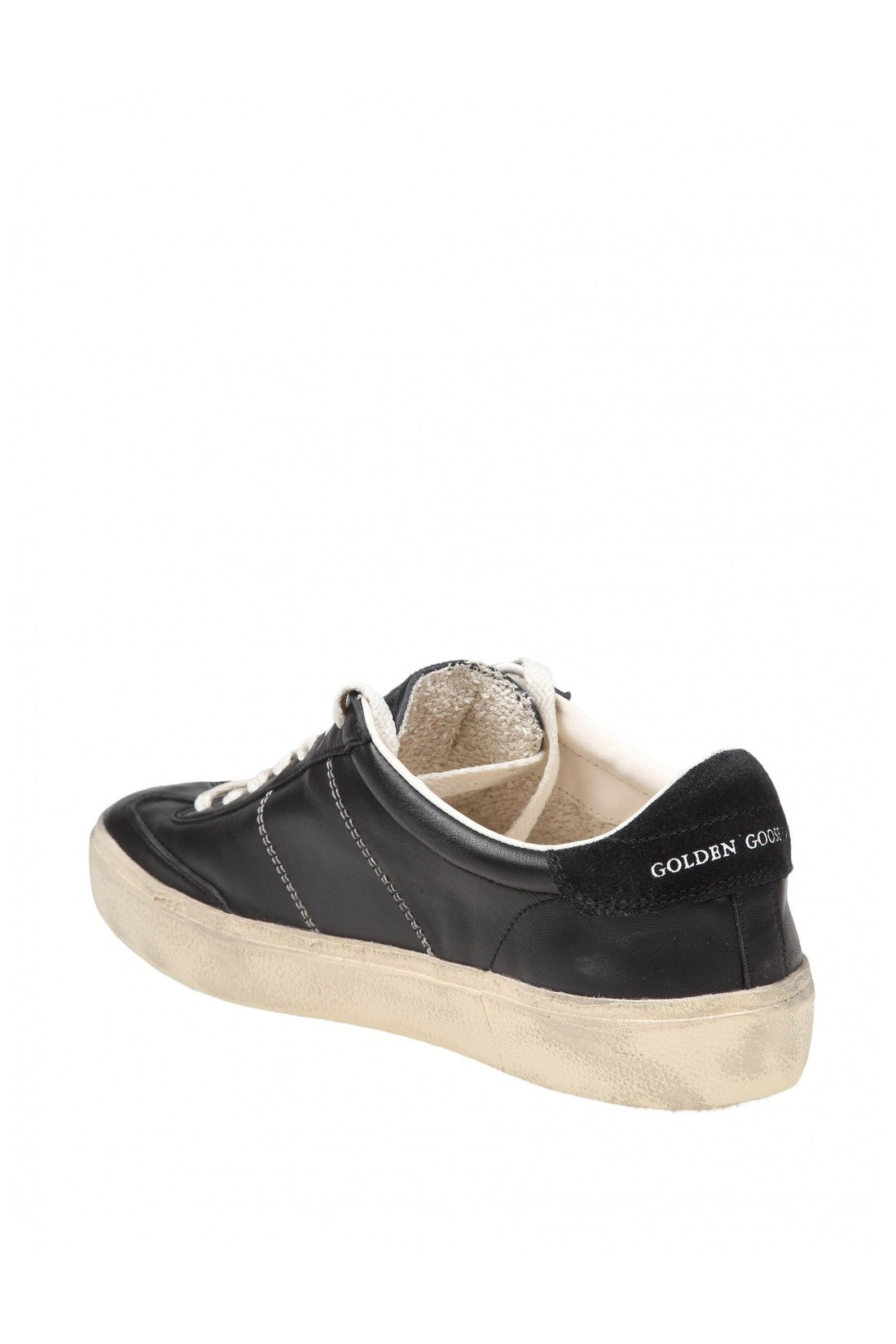 GOLDEN GOOSE-OUTLET-SALE-Golden goose soul star sneakers in black leather-ARCHIVIST