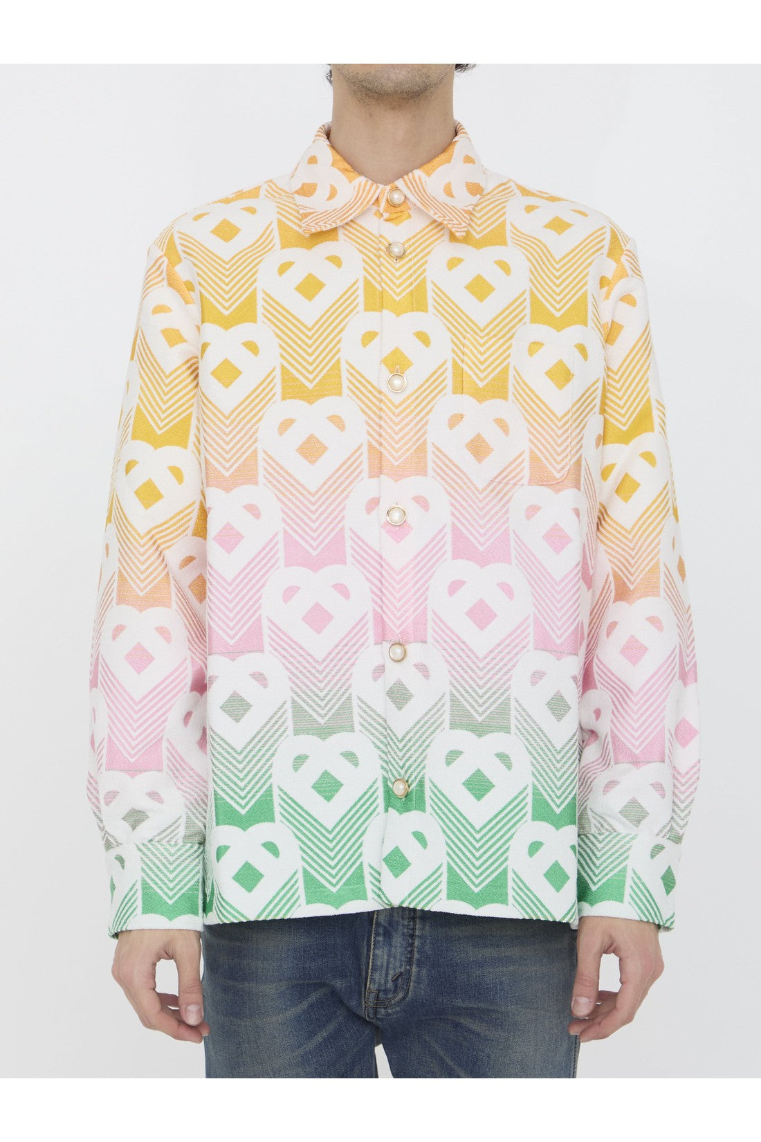 CASABLANCA-OUTLET-SALE-Gradient Heart shirt-ARCHIVIST