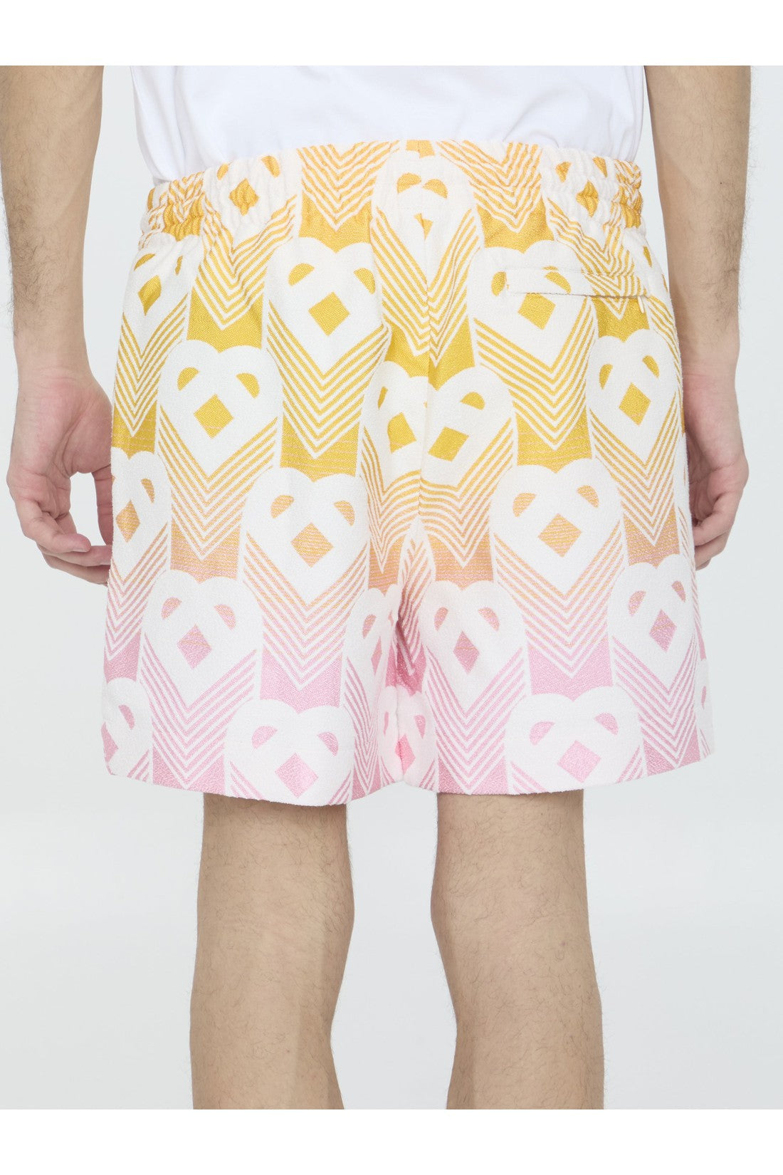 CASABLANCA-OUTLET-SALE-Gradient Heart shorts-ARCHIVIST