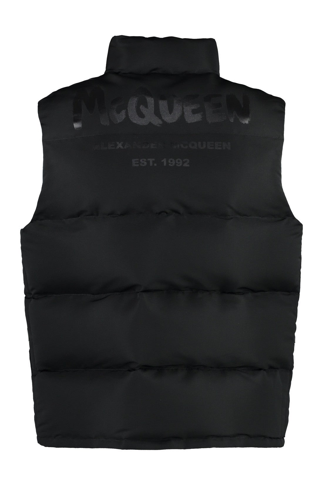 Alexander McQueen-OUTLET-SALE-Graffiti Puffer full zip field vest-ARCHIVIST