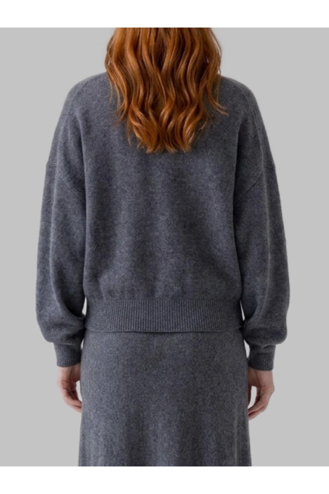 Lisa Yang-OUTLET-SALE-Graphite Veira sweater-ARCHIVIST