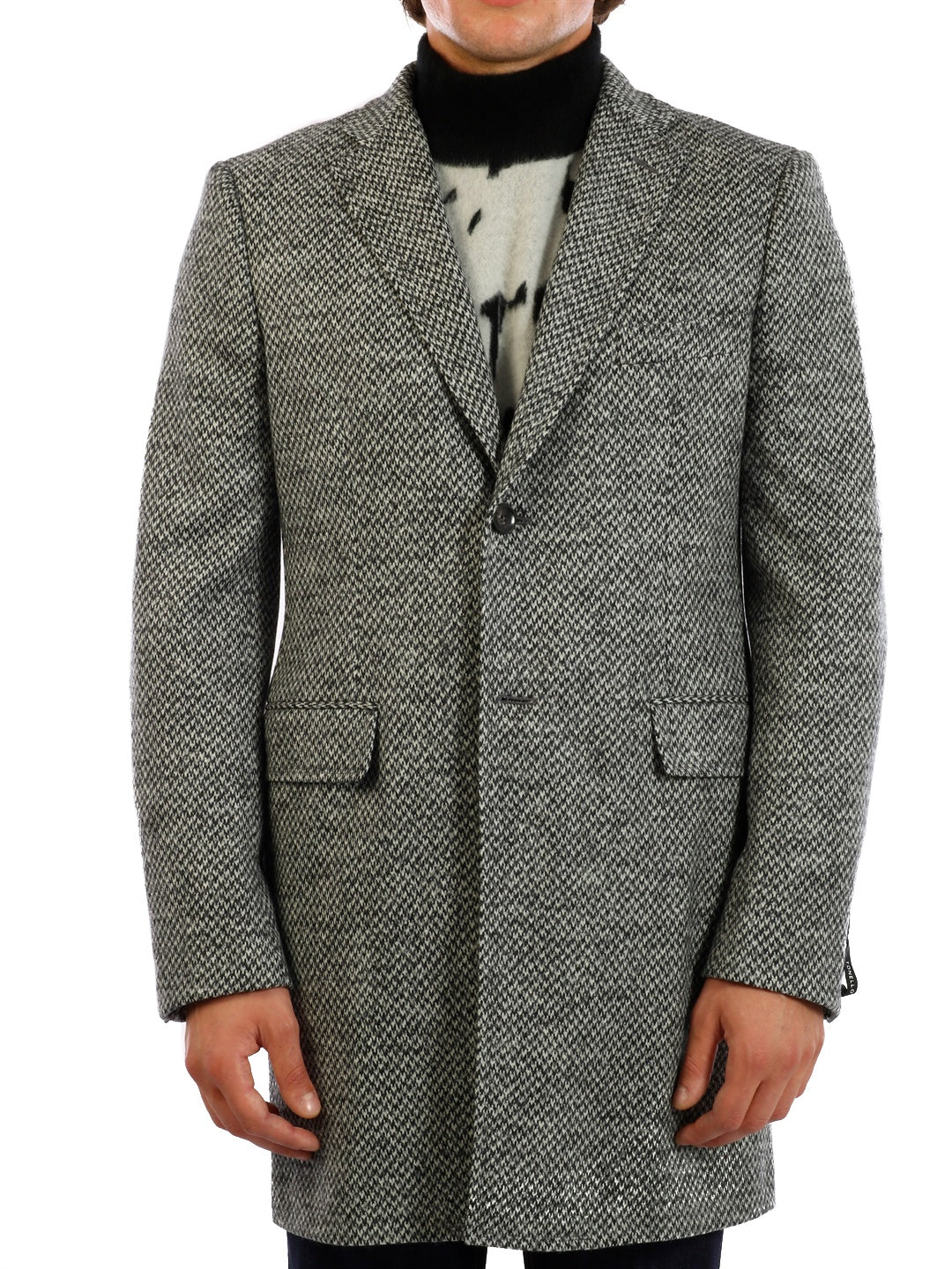 TONELLO-OUTLET-SALE-Gray Wool Coat-ARCHIVIST