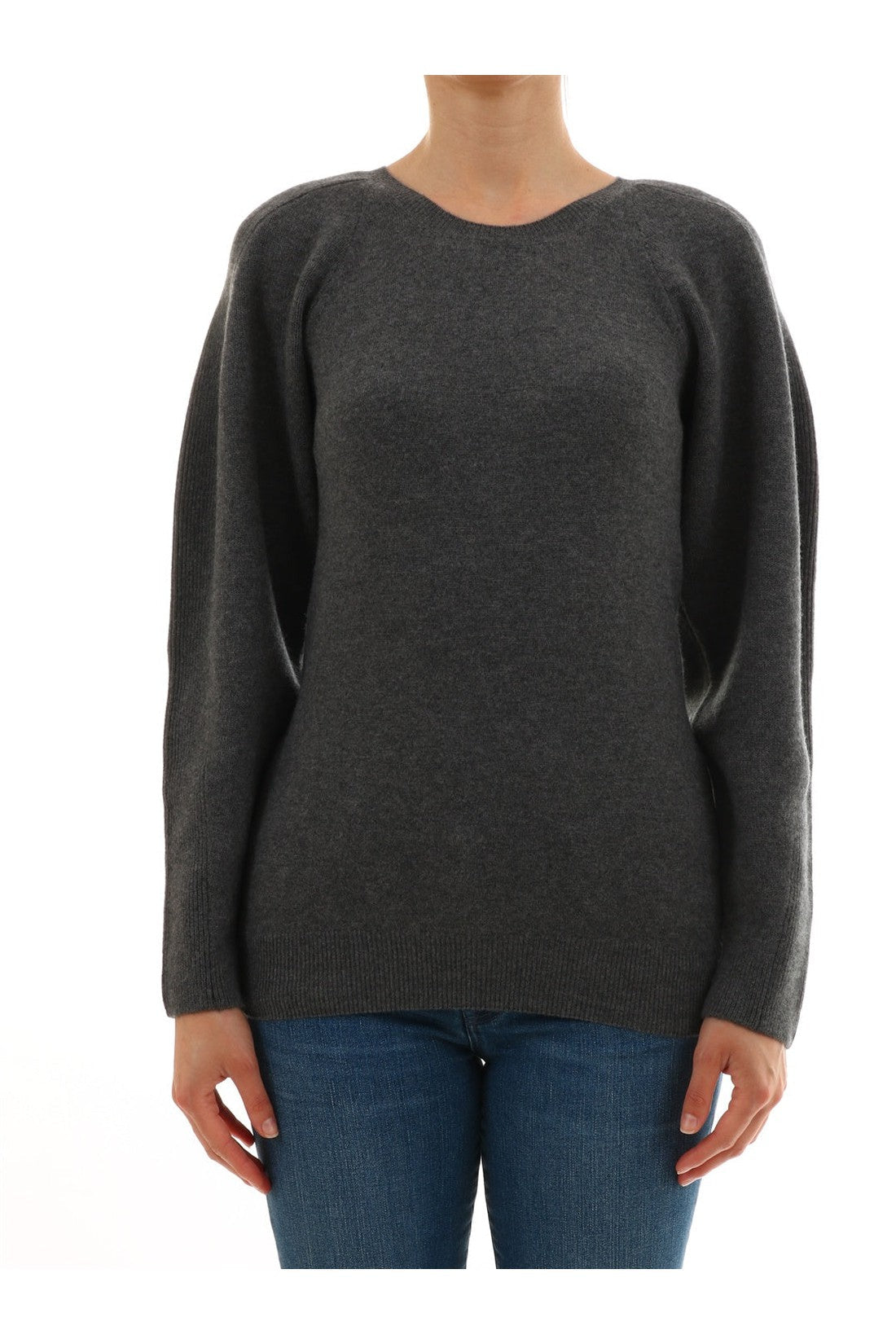 STELLA MCCARTNEY-OUTLET-SALE-Gray Wool Sweater-ARCHIVIST