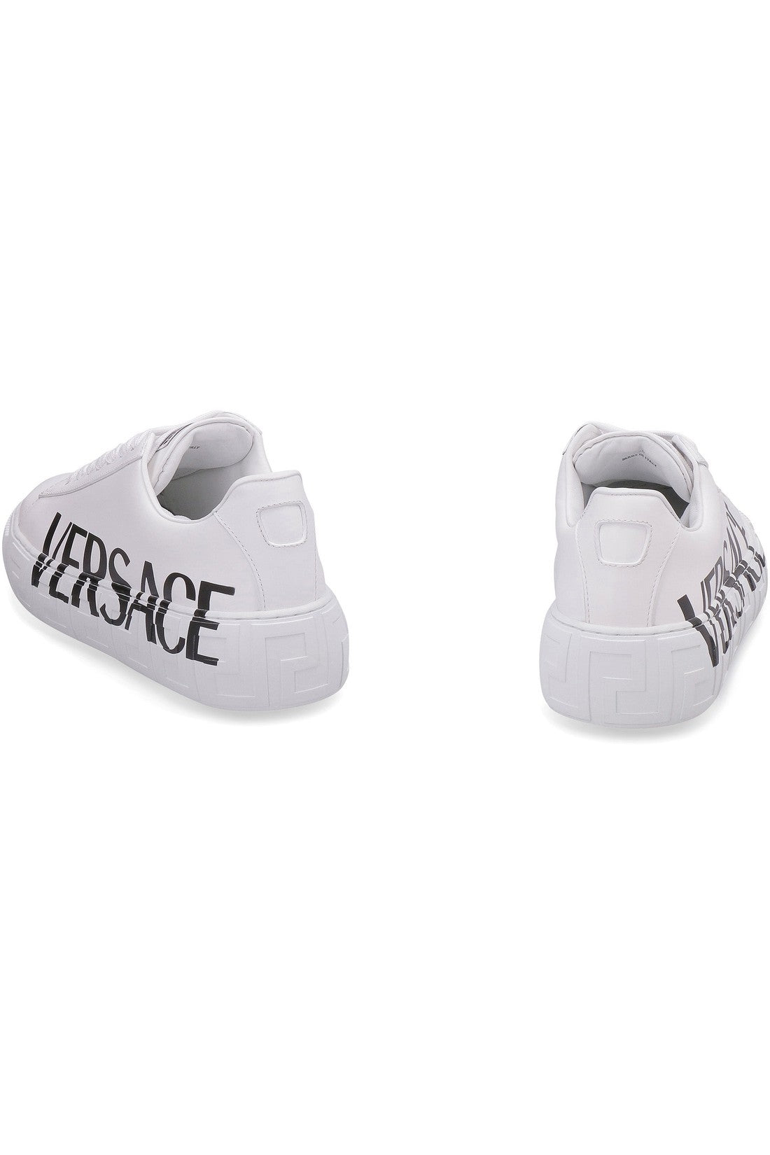 Versace-OUTLET-SALE-Greca leather low-top sneakers-ARCHIVIST
