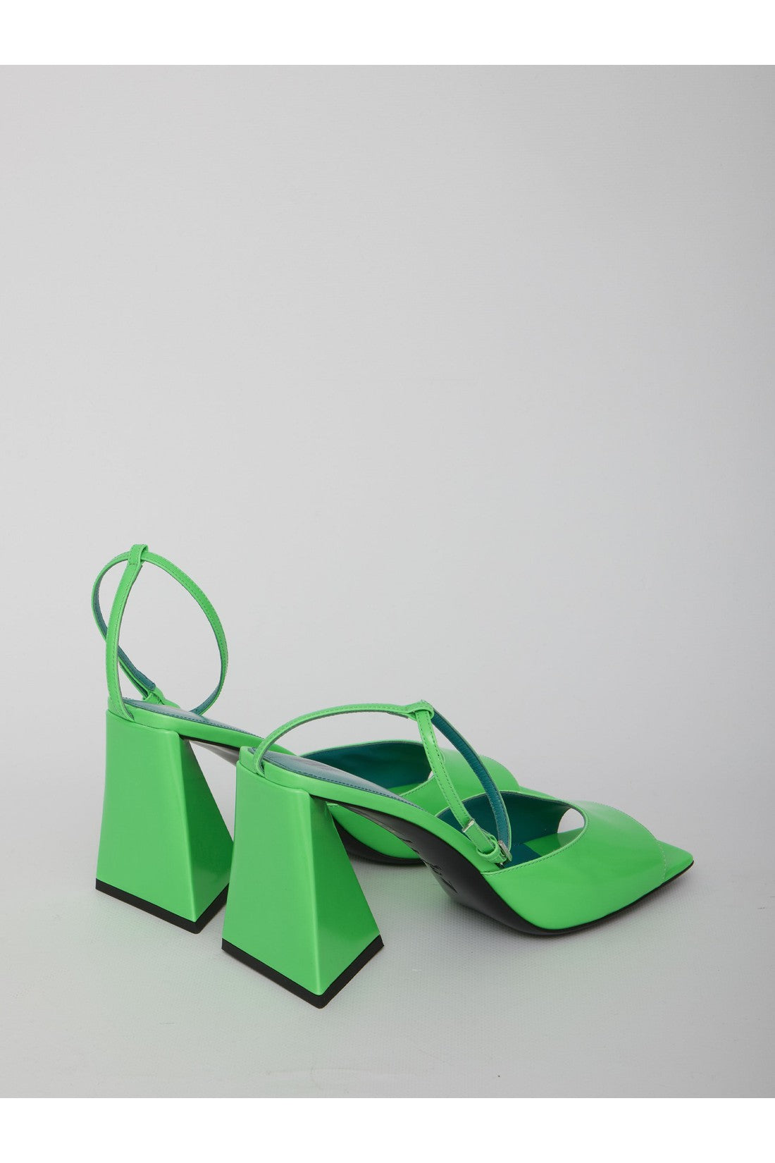 THE ATTICO-OUTLET-SALE-Green Piper sandals-ARCHIVIST