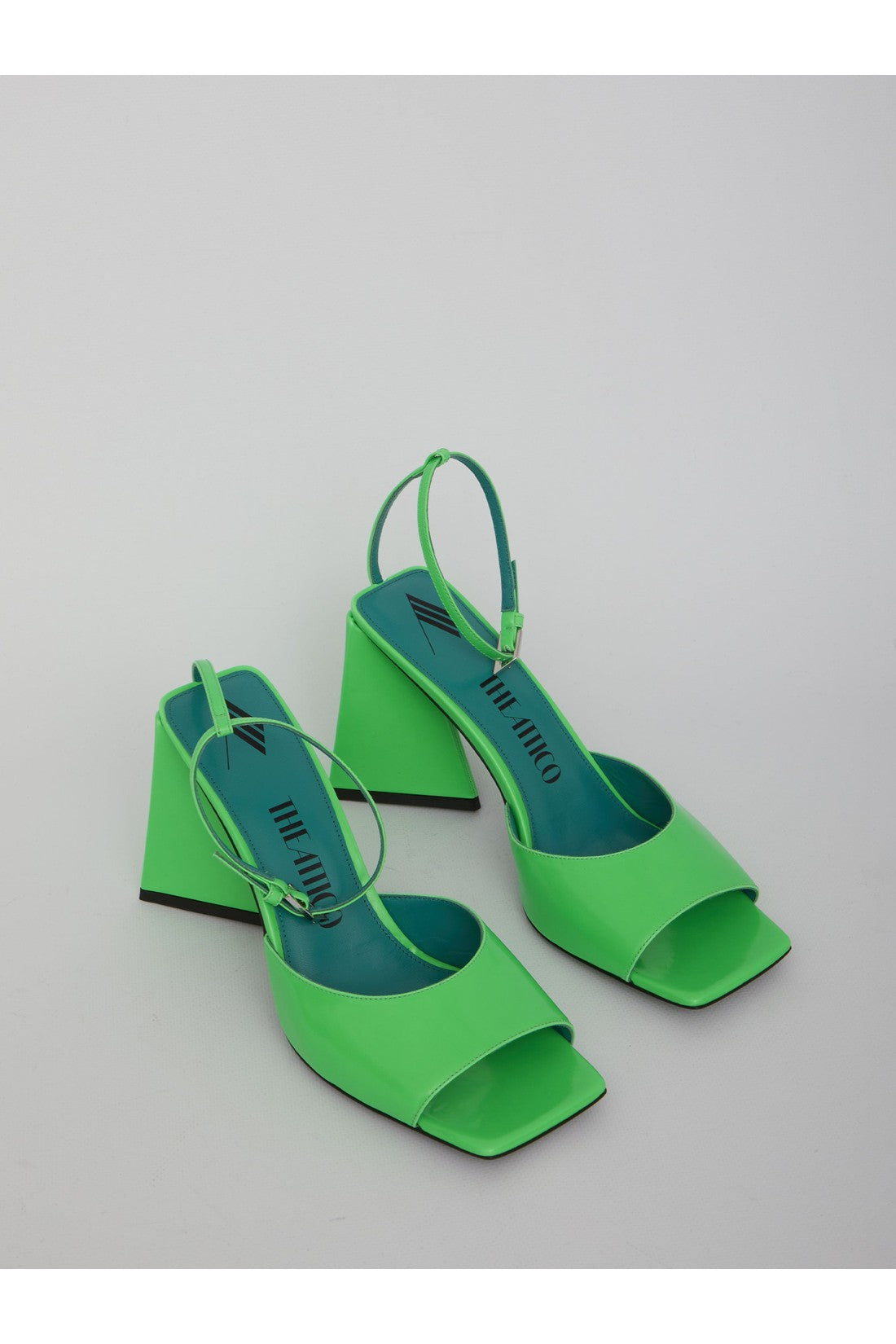 THE ATTICO-OUTLET-SALE-Green Piper sandals-ARCHIVIST