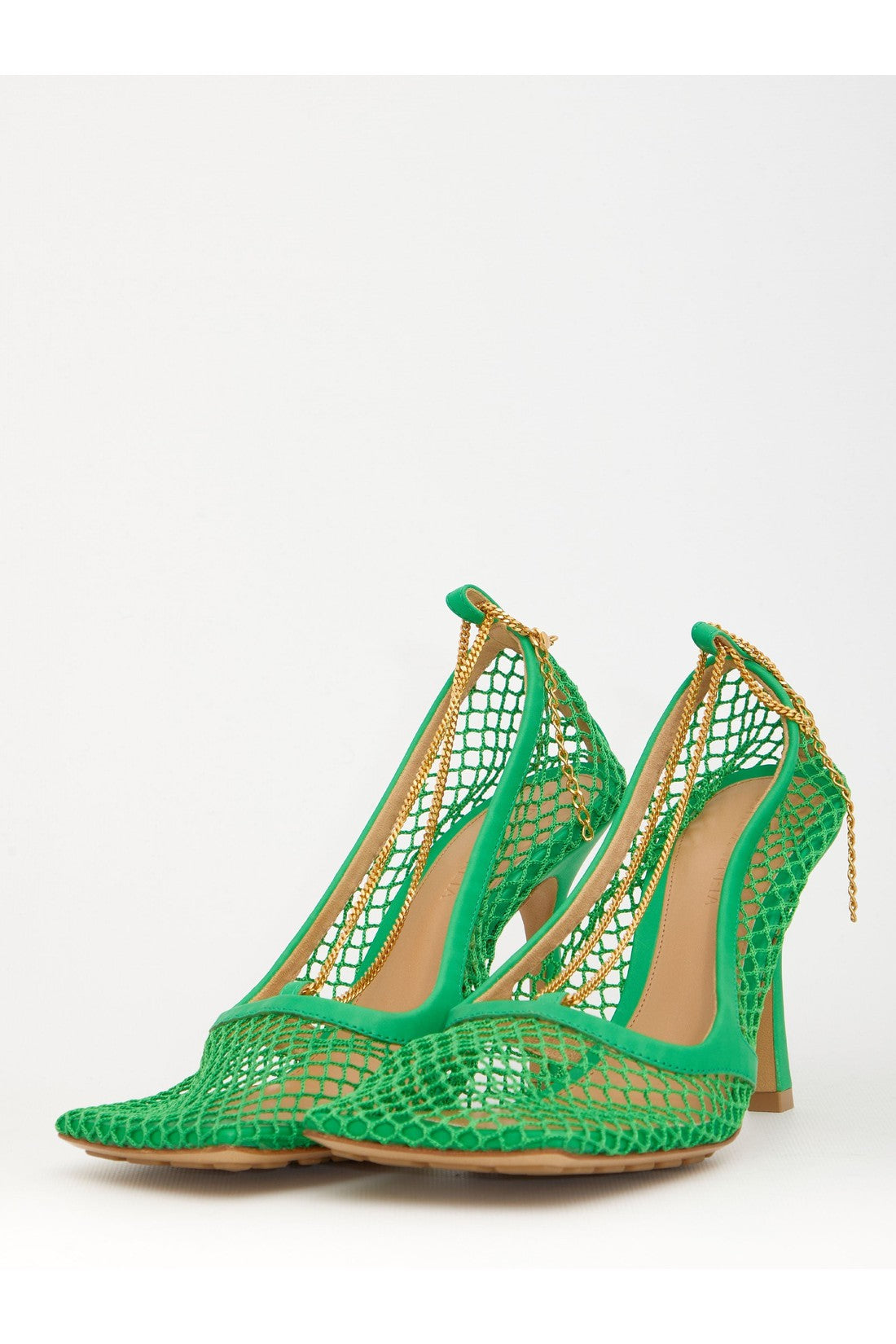 BOTTEGA VENETA-OUTLET-SALE-Green Stretch sandals-ARCHIVIST