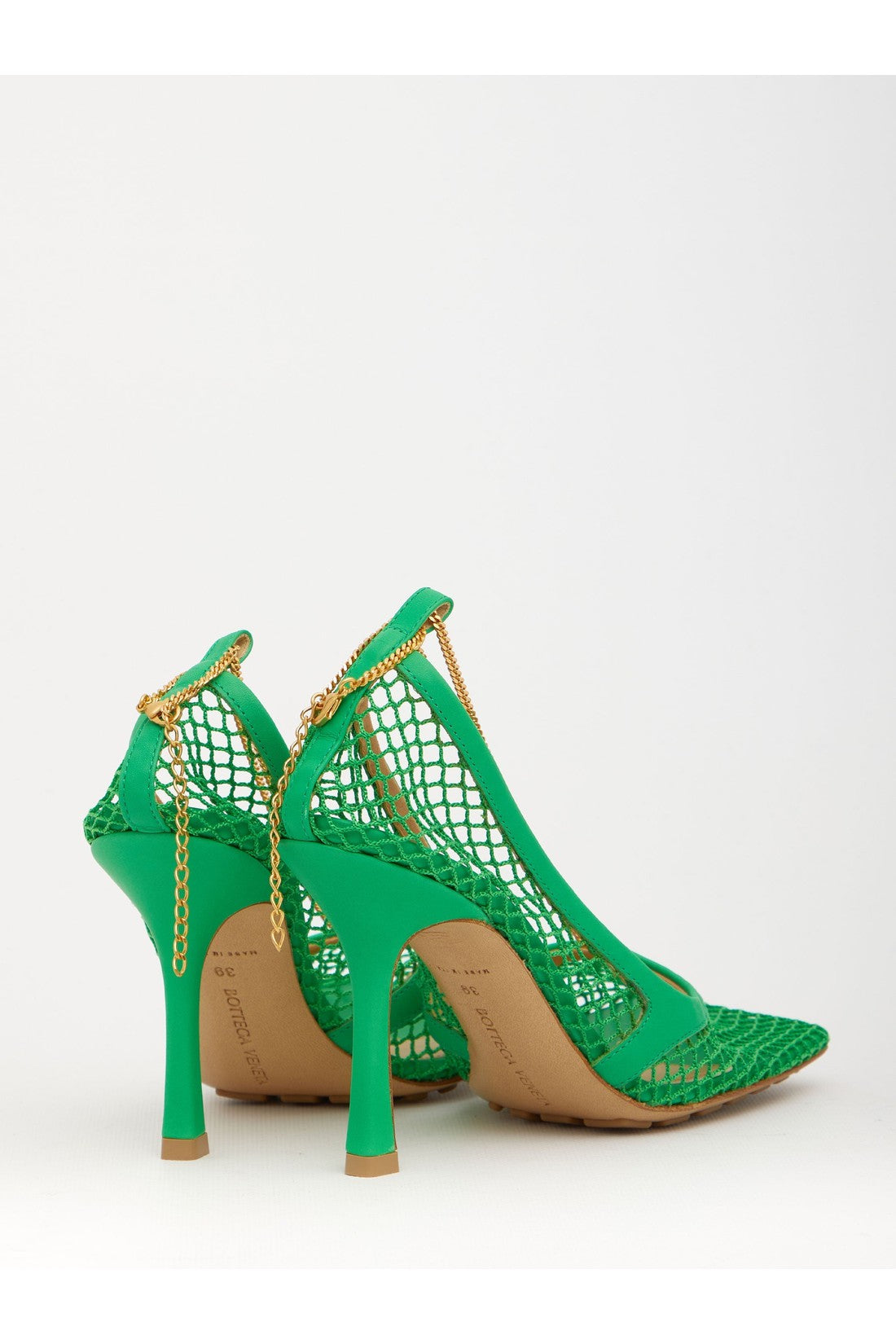 BOTTEGA VENETA-OUTLET-SALE-Green Stretch sandals-ARCHIVIST