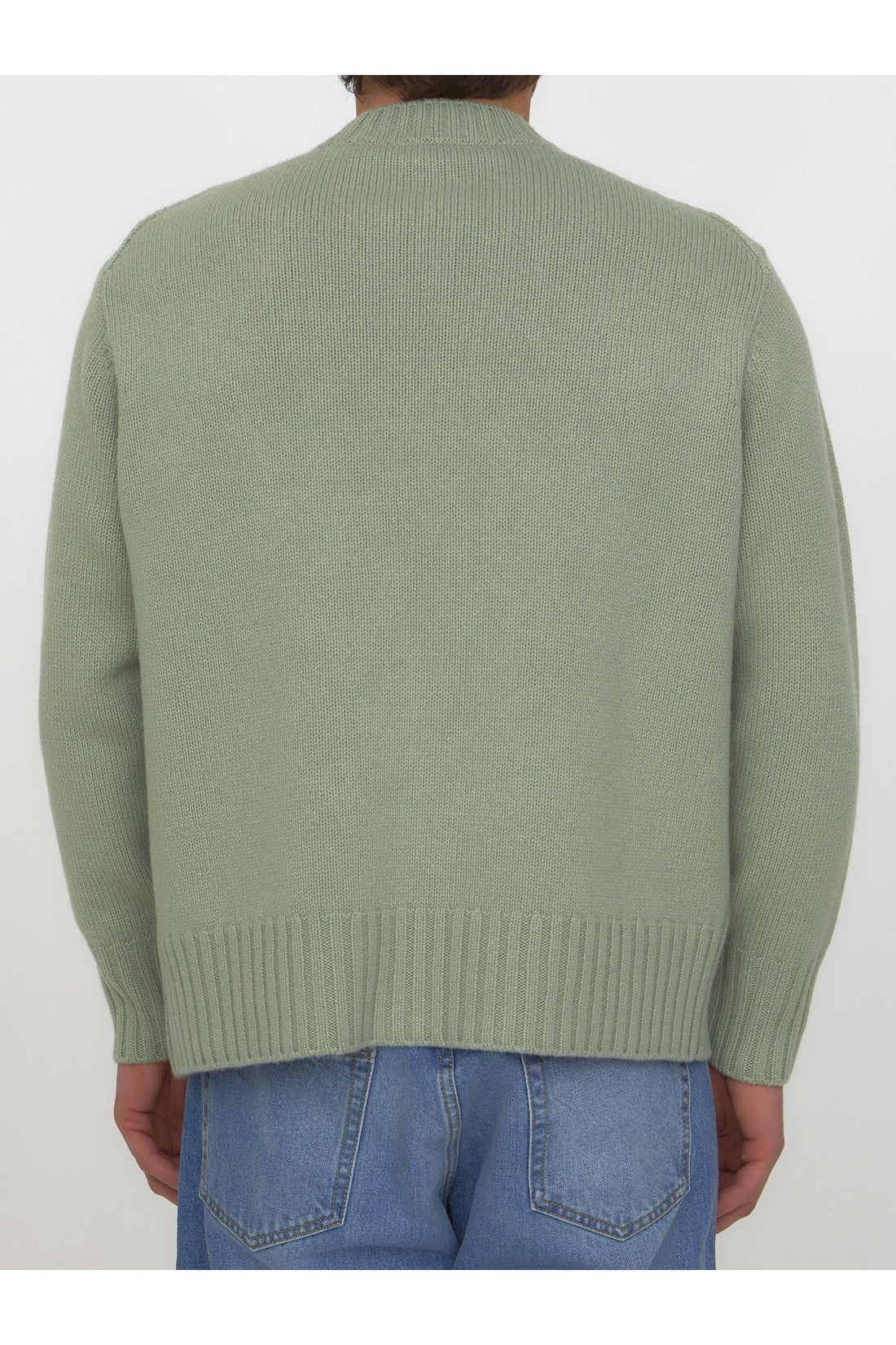 LANVIN-OUTLET-SALE-Green cashmere sweater-ARCHIVIST