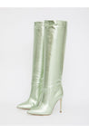 PARIS TEXAS-OUTLET-SALE-Green leather boots-ARCHIVIST