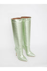 PARIS TEXAS-OUTLET-SALE-Green leather boots-ARCHIVIST