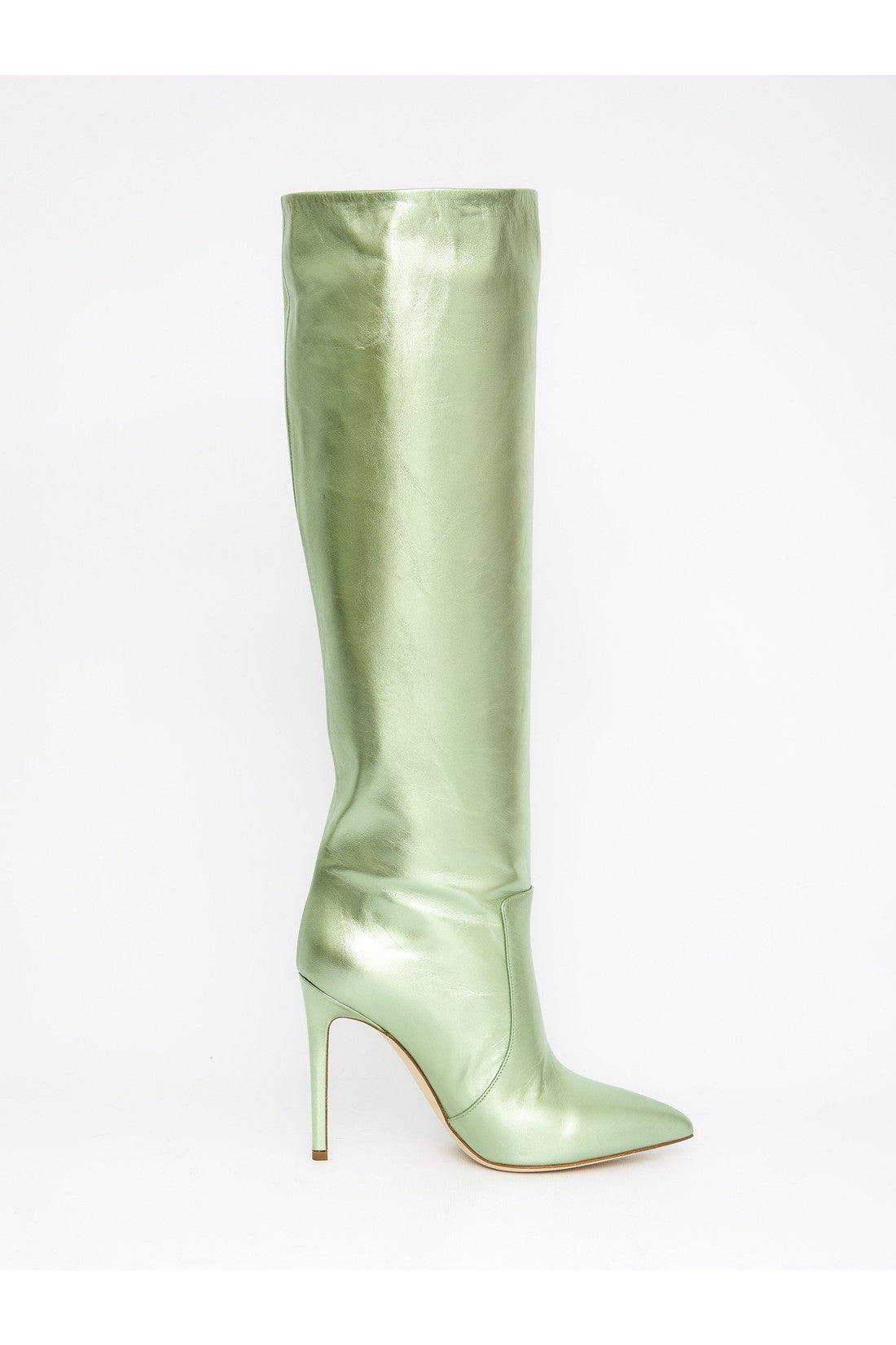 PARIS TEXAS-OUTLET-SALE-Green leather boots-ARCHIVIST