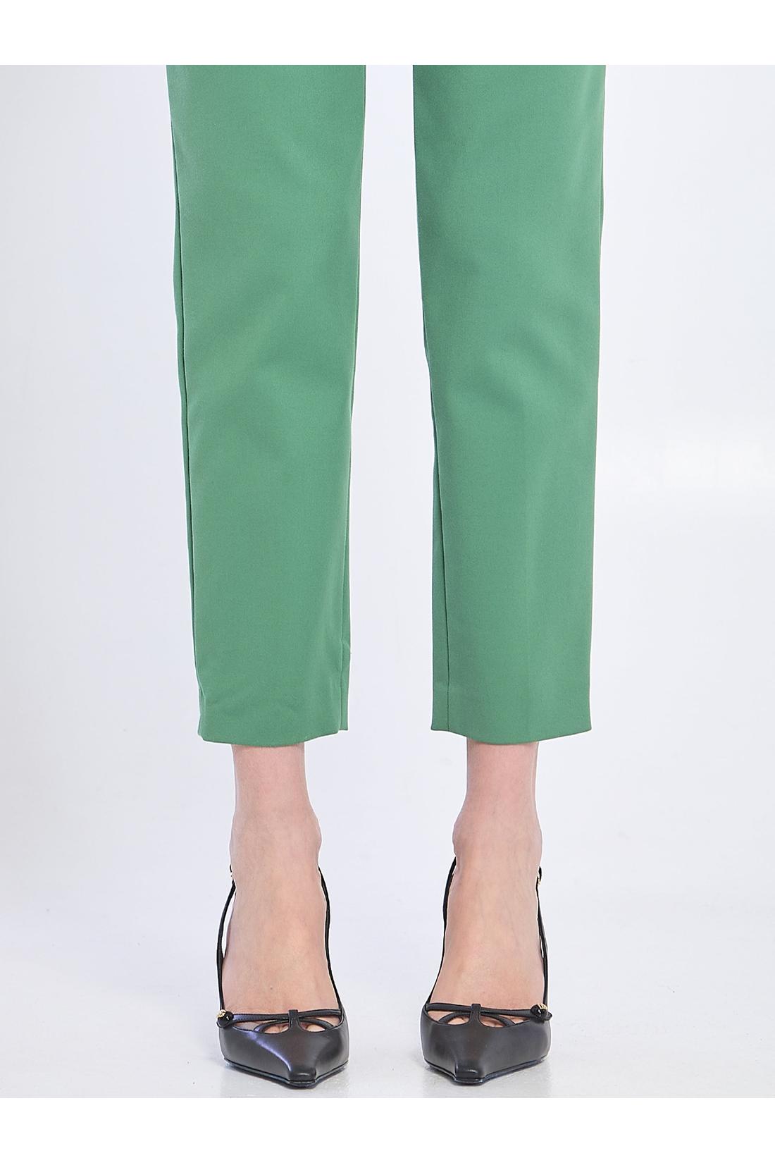 M Missoni-OUTLET-SALE-Green trousers-ARCHIVIST