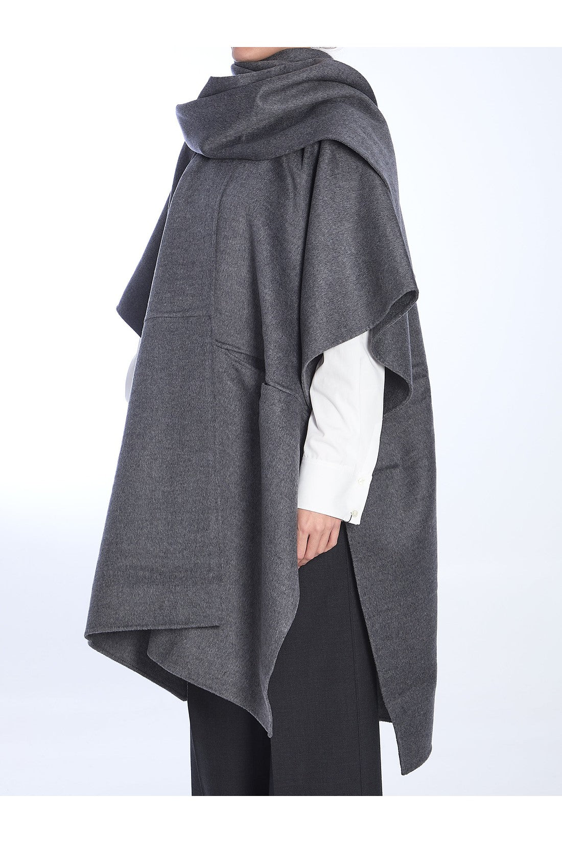 Toteme-OUTLET-SALE-Grey Coat In Wool-ARCHIVIST