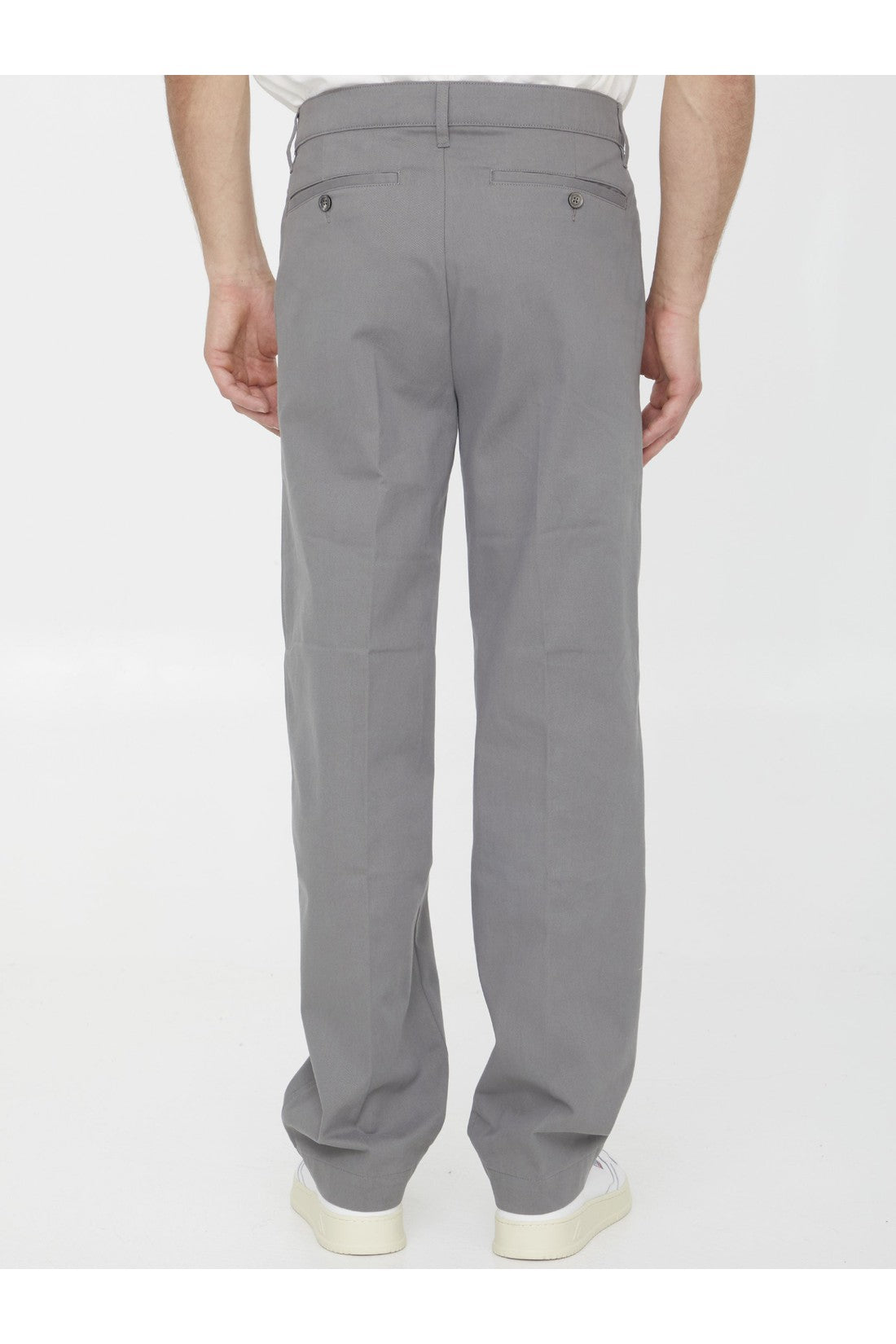 AMI PARIS-OUTLET-SALE-Grey chino pants-ARCHIVIST