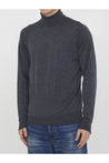 JOHN SMEDLEY-OUTLET-SALE-Grey merino jumper-ARCHIVIST