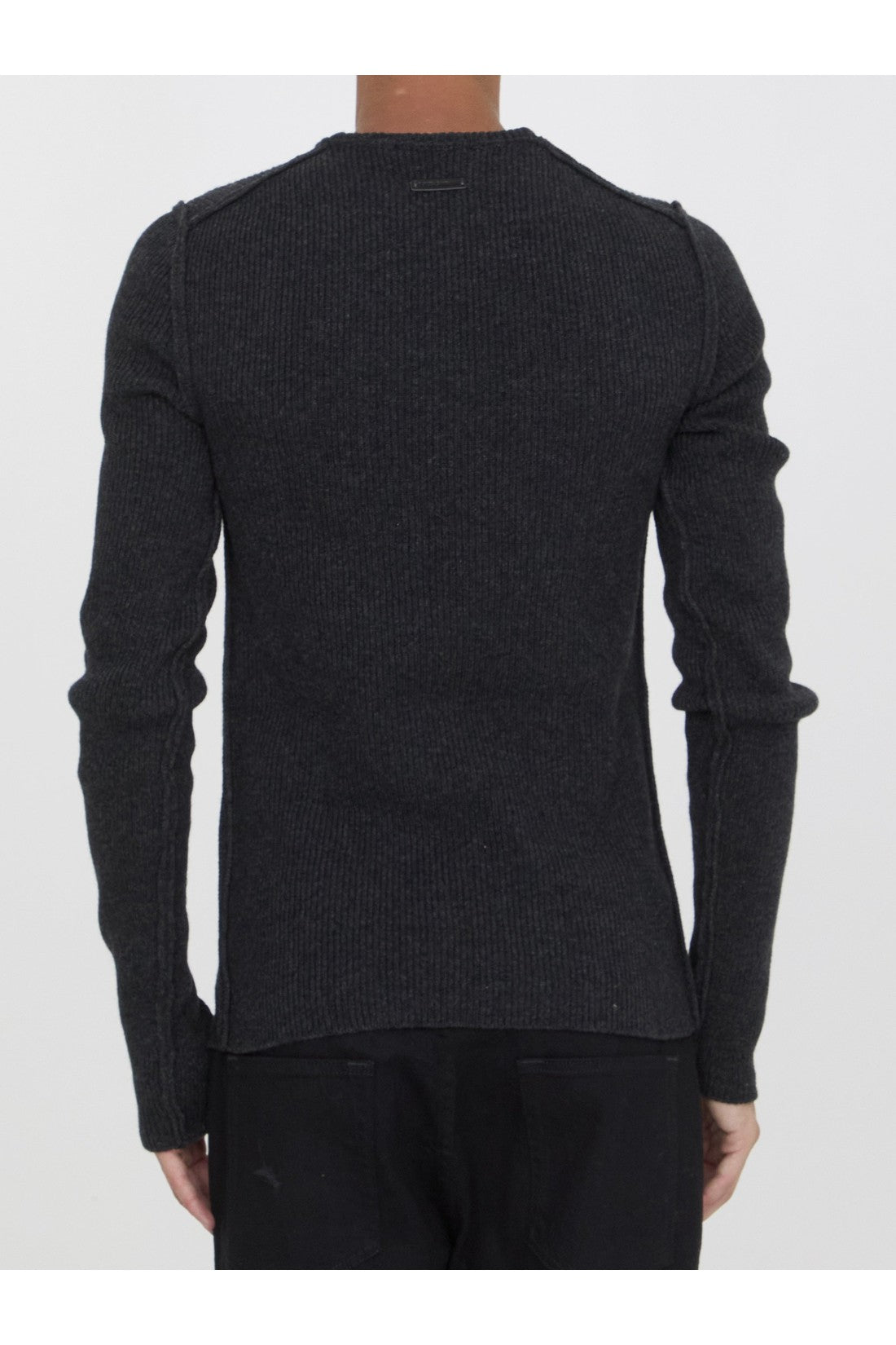 DOLCE&GABBANA-OUTLET-SALE-Grey sweater-ARCHIVIST