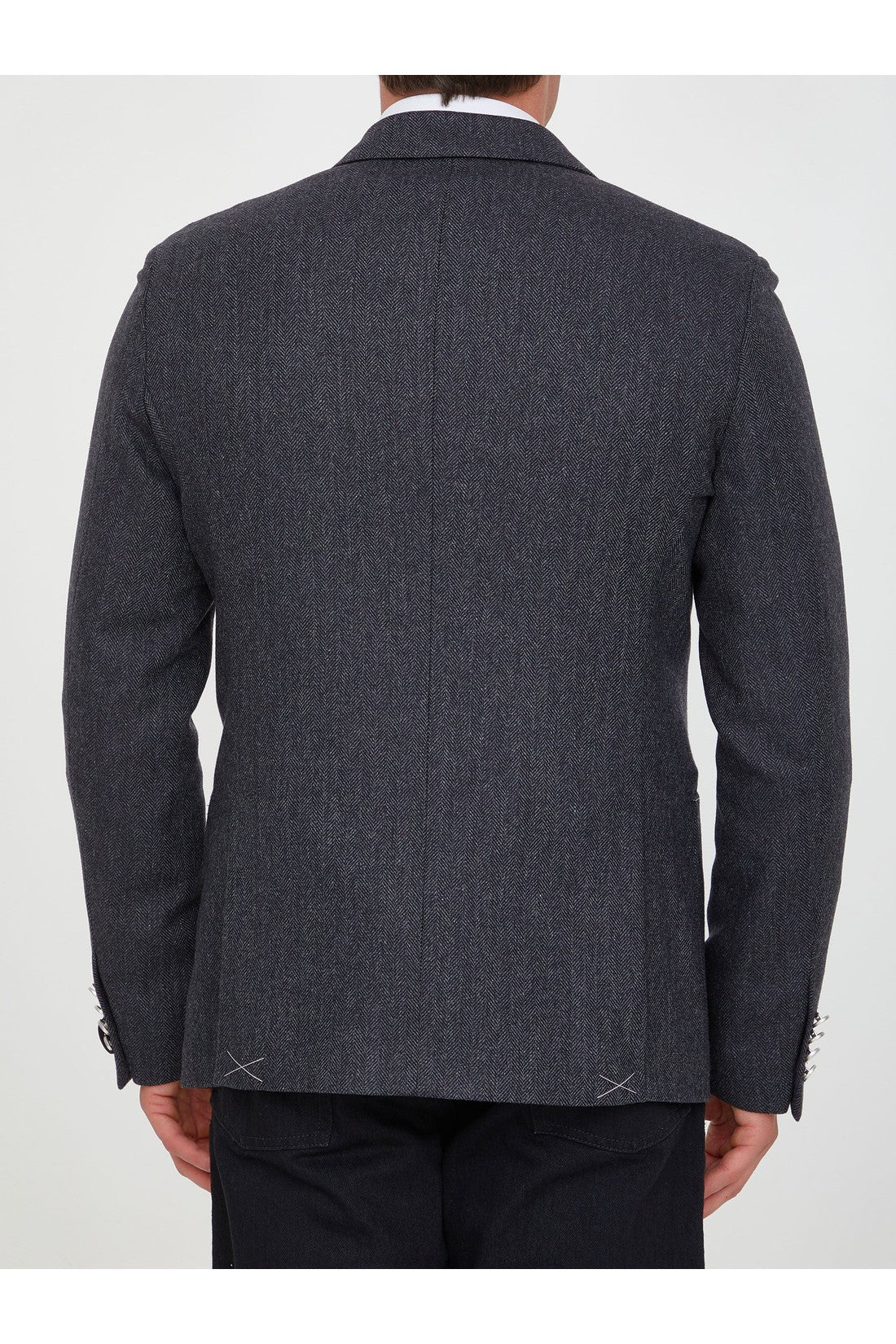 TONELLO-OUTLET-SALE-Grey wool jacket-ARCHIVIST