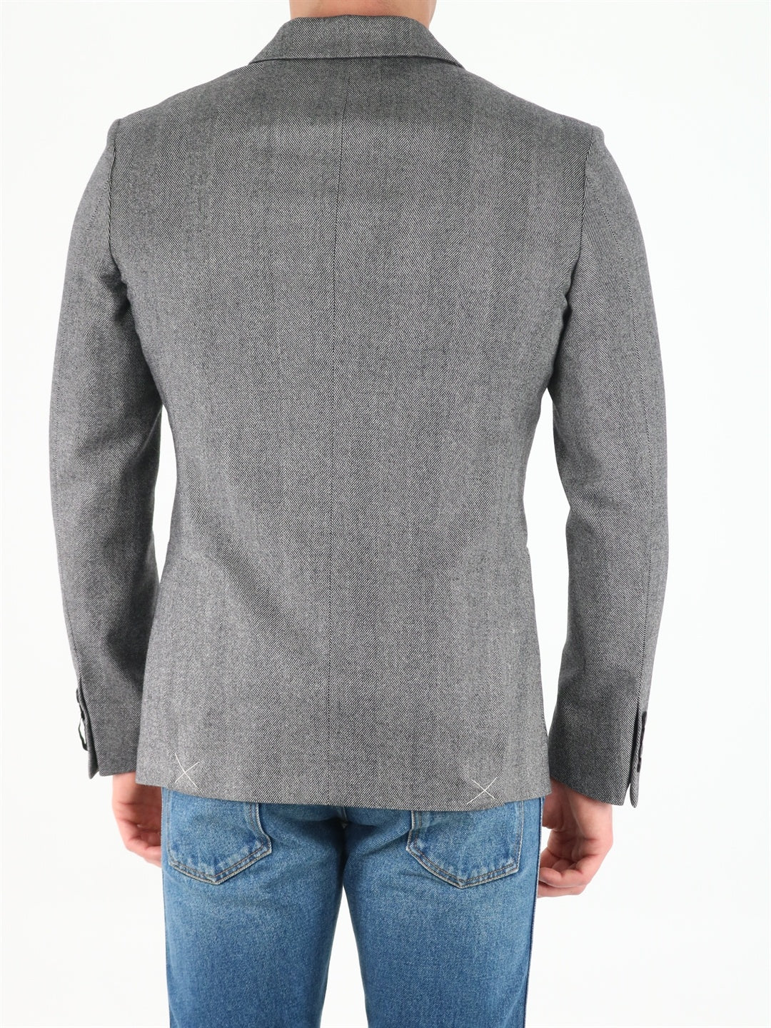 TONELLO-OUTLET-SALE-Grey wool jacket-ARCHIVIST