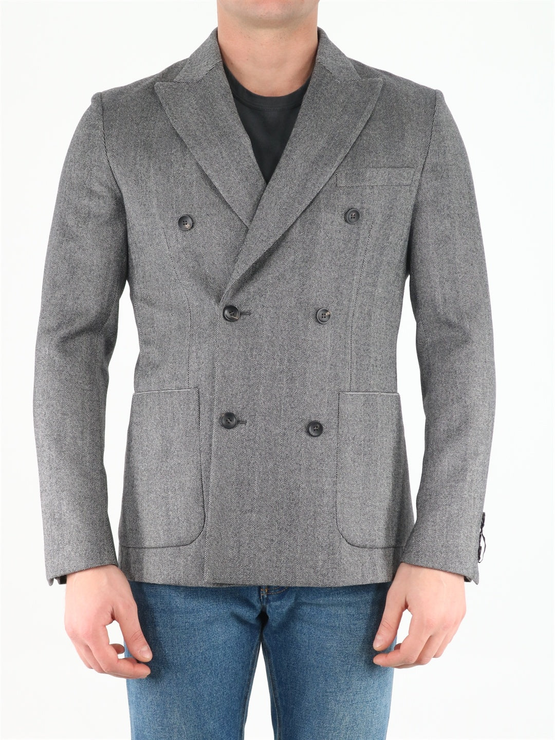 Tonello-OUTLET-SALE-Grey wool jacket-ARCHIVIST