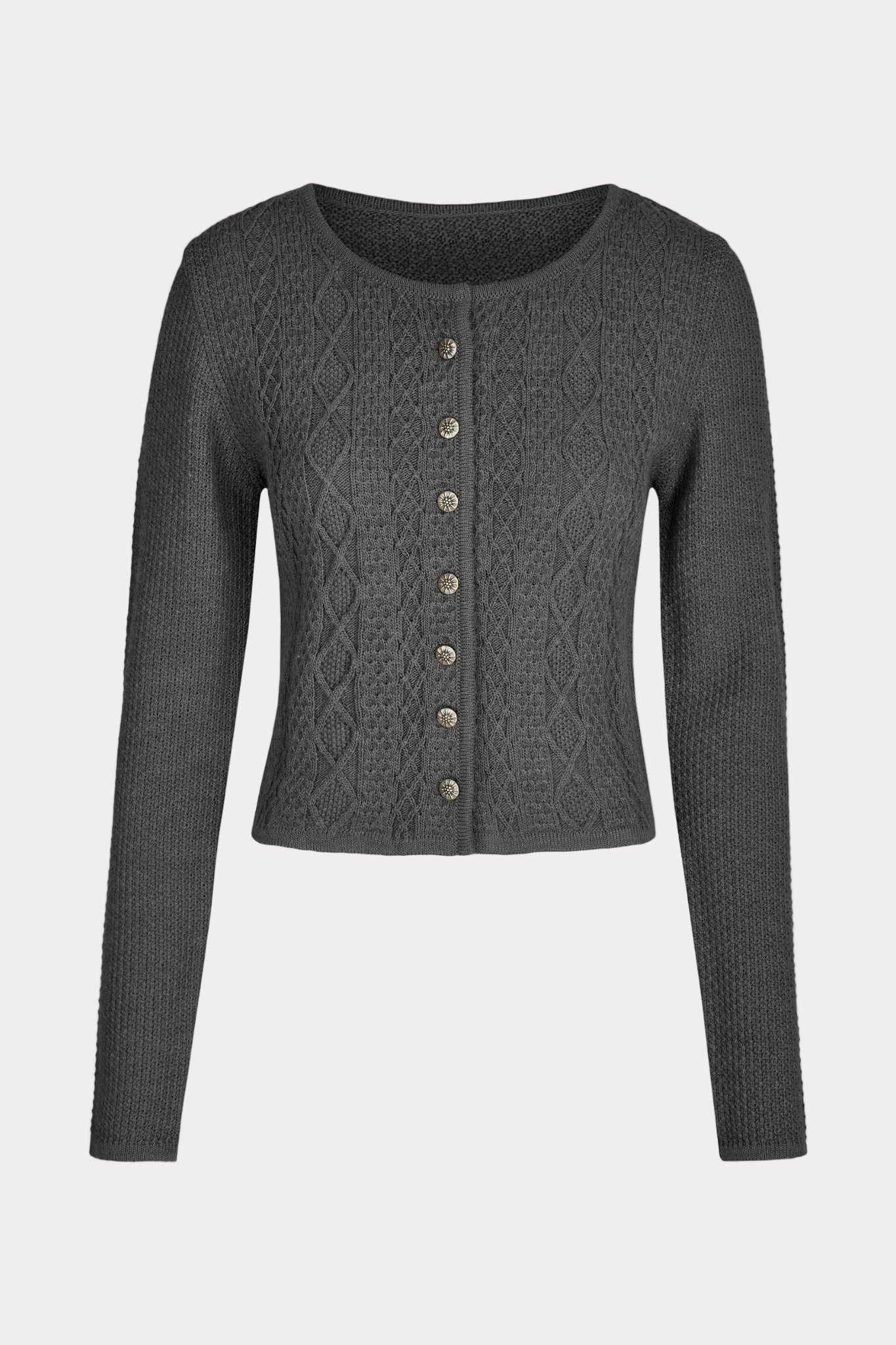 Damen Strickcardigan Gries-Strick & Pullover-Felicitas-OUTLET-XS-stein-ARCHIVIST-ARCHIVE-SALE