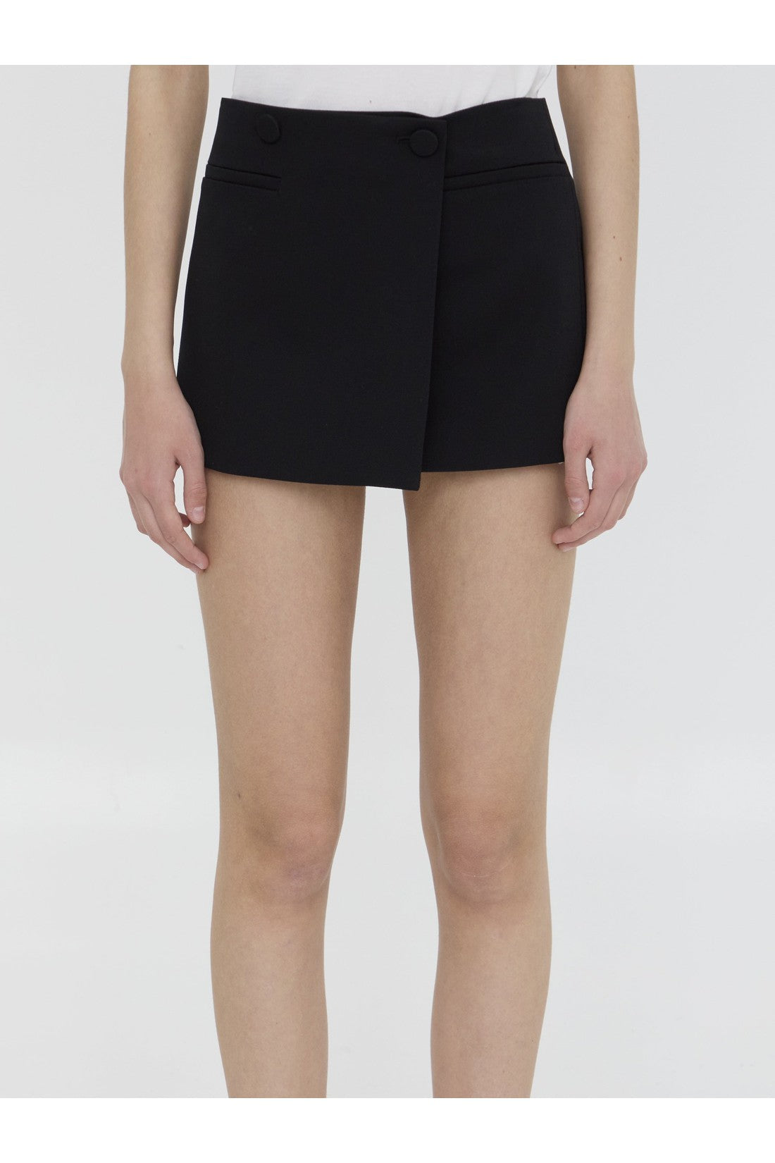 VALENTINO GARAVANI-OUTLET-SALE-Grisaille miniskirt-ARCHIVIST