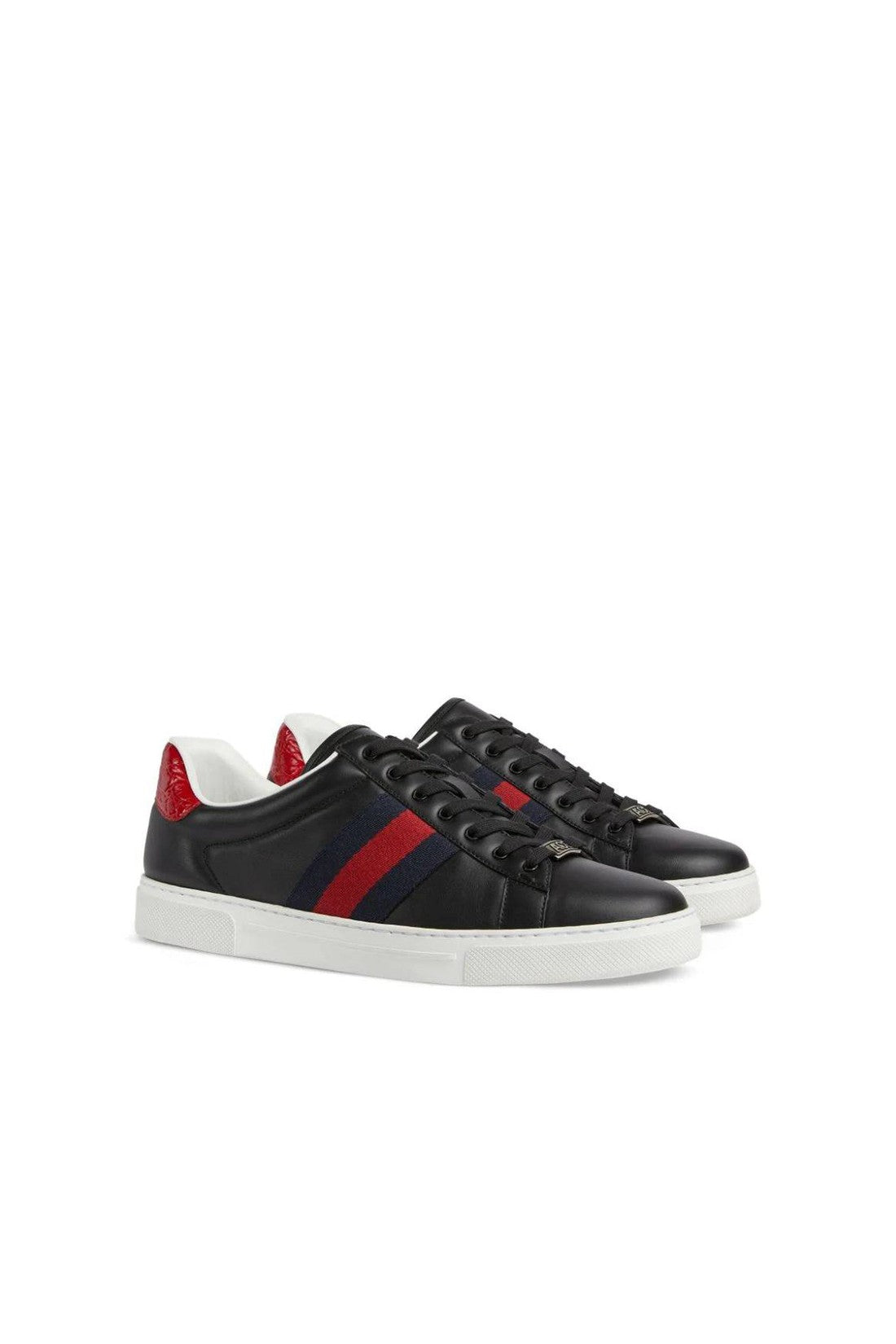 GUCCI-OUTLET-SALE-Gucci Ace Leather Sneakers-ARCHIVIST