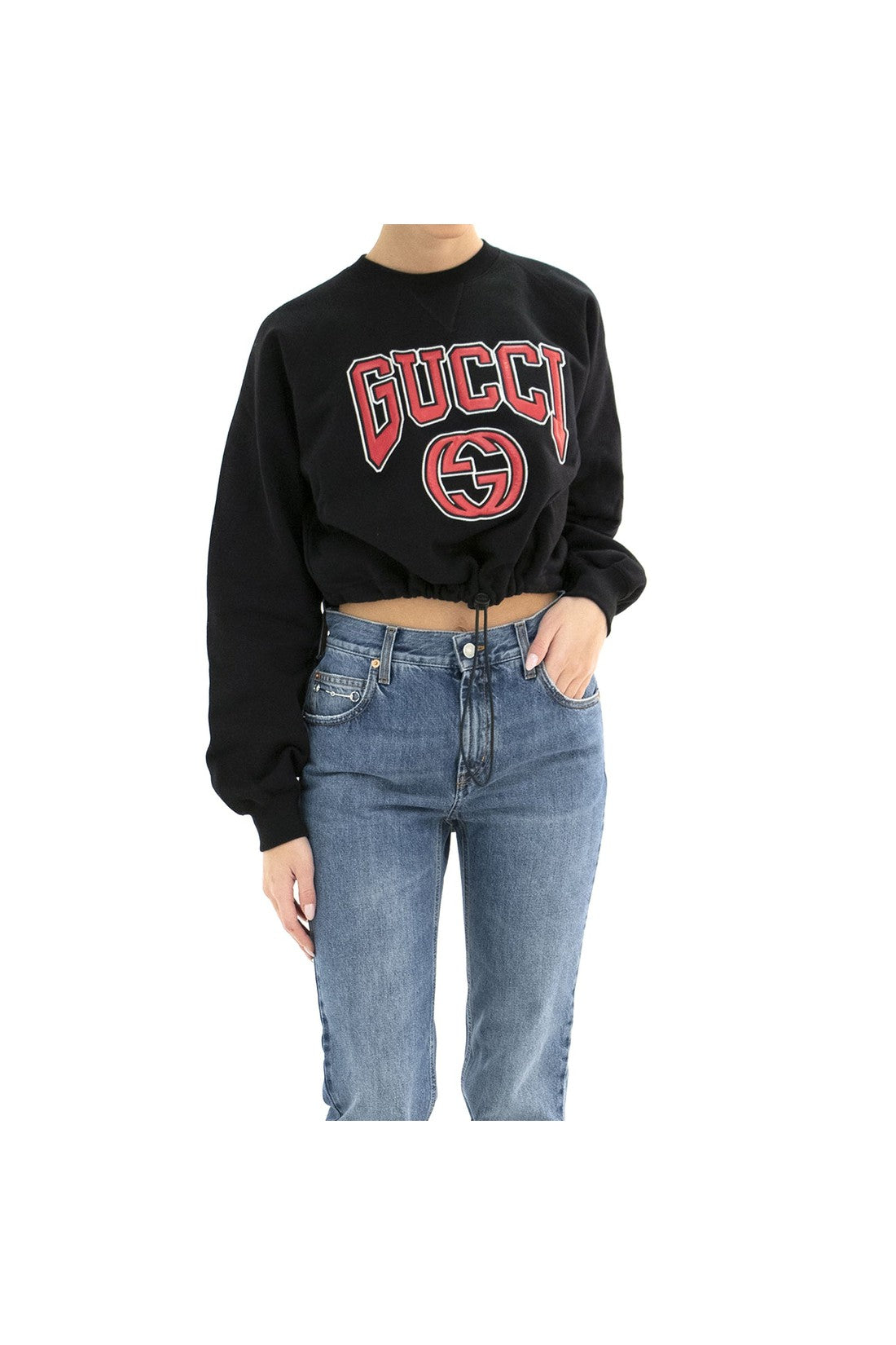 GUCCI-OUTLET-SALE-Gucci Cotton Logo Sweatshirt-ARCHIVIST