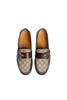 Gucci-OUTLET-SALE-Gucci Leather GG Supreme Loafers-ARCHIVIST