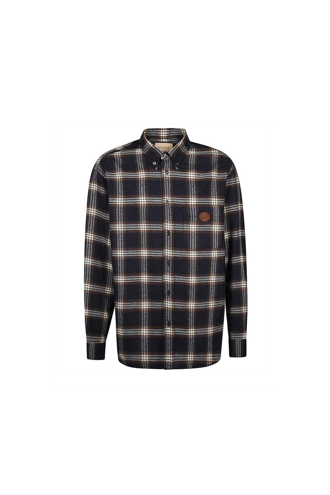 GUCCI-OUTLET-SALE-Gucci Plaid Flannel Shirt-ARCHIVIST