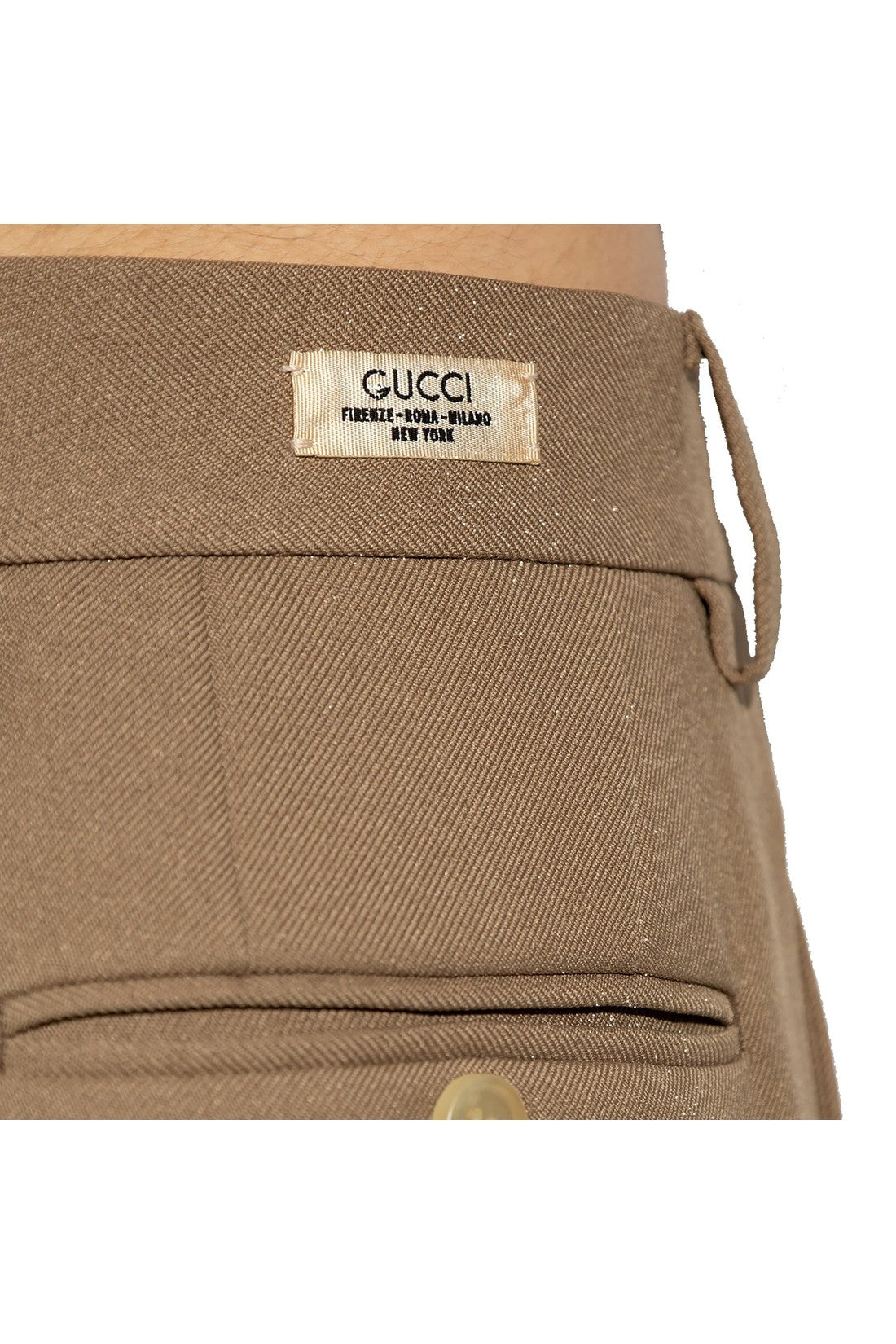 GUCCI-OUTLET-SALE-Gucci Pleat-Front Trousers-ARCHIVIST