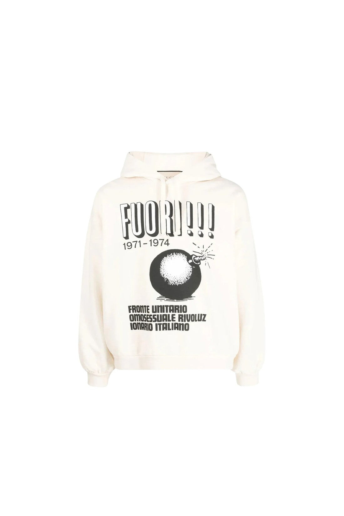 GUCCI-OUTLET-SALE-Gucci Printed Hoodie Sweatshirt-ARCHIVIST