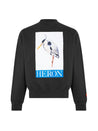 Heron Preston-OUTLET-SALE-Heron Bird Painted Crewneck Sweatshirt-ARCHIVIST
