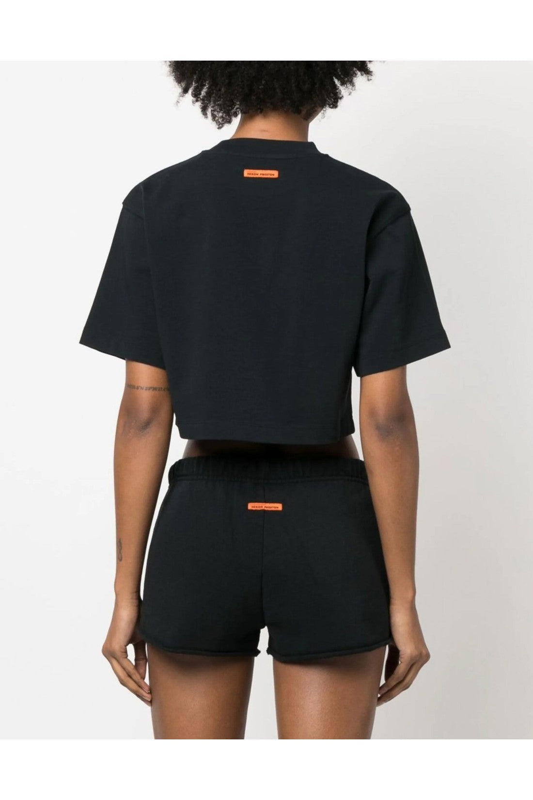 Heron Preston-OUTLET-SALE-HPNY Logo Cropped T-Shirt-ARCHIVIST