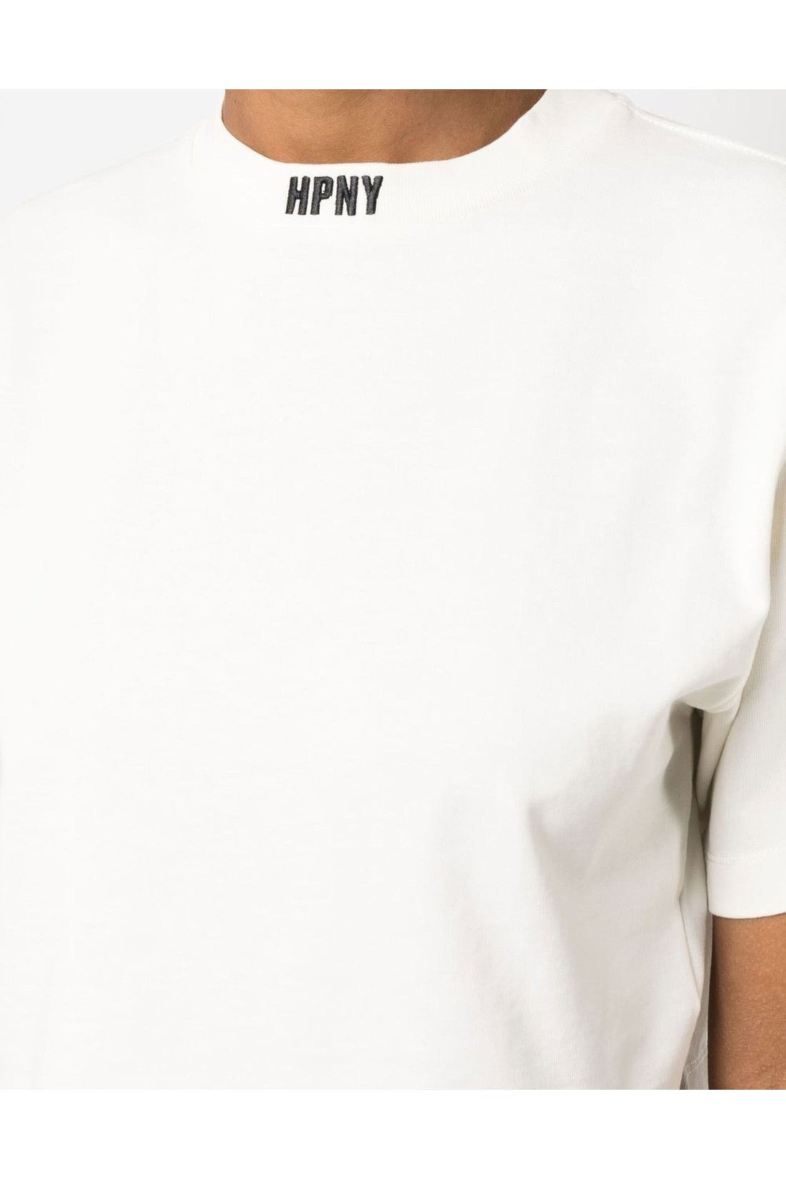 Heron Preston-OUTLET-SALE-HPNY Logo Cropped T-Shirt-ARCHIVIST