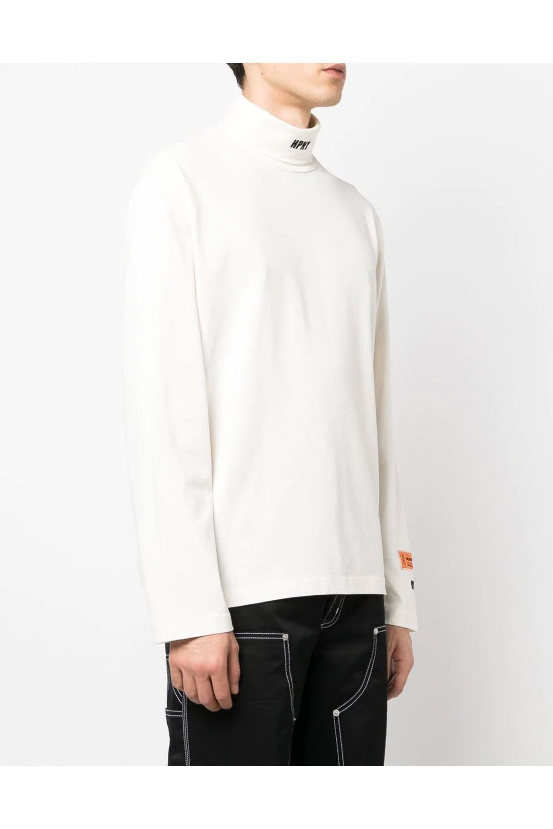 Heron Preston-OUTLET-SALE-HPNY Logo Rollneck T-Shirt-ARCHIVIST