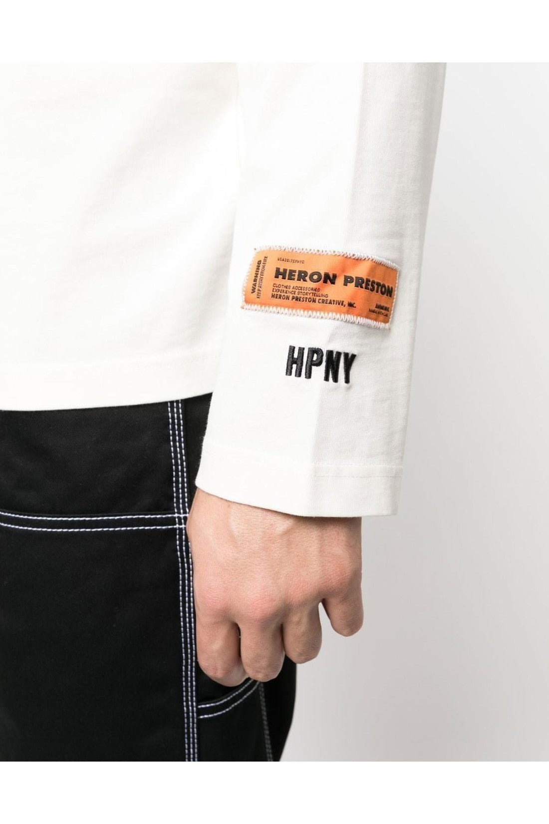 Heron Preston-OUTLET-SALE-HPNY Logo Rollneck T-Shirt-ARCHIVIST